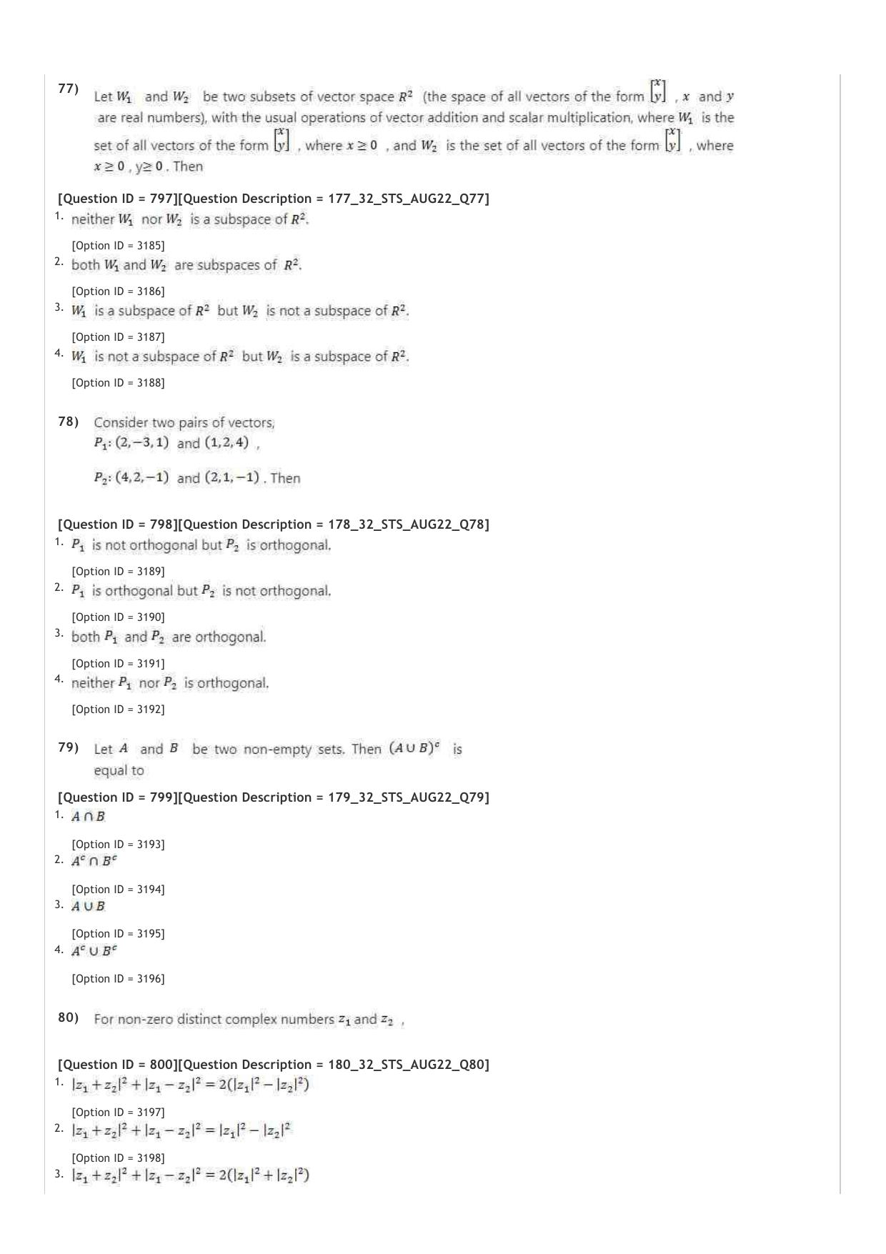 ICAR AIEEA PG 2022 STATISTICAL SCIENCES Question Paper - Page 11