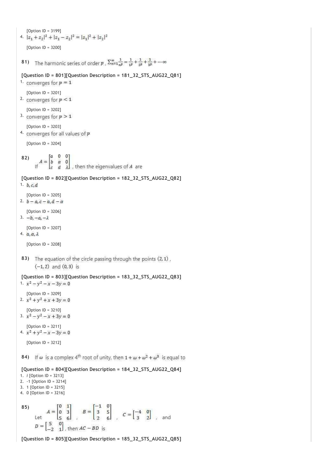 ICAR AIEEA PG 2022 STATISTICAL SCIENCES Question Paper - Page 12