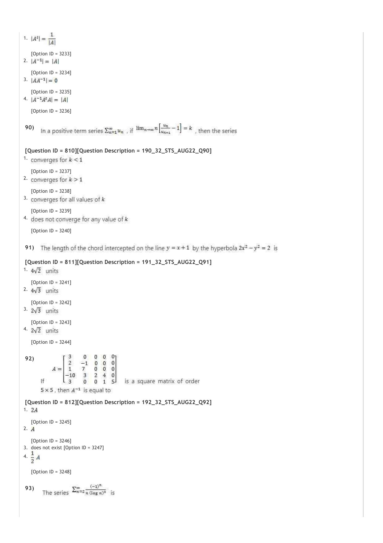 ICAR AIEEA PG 2022 STATISTICAL SCIENCES Question Paper - Page 14
