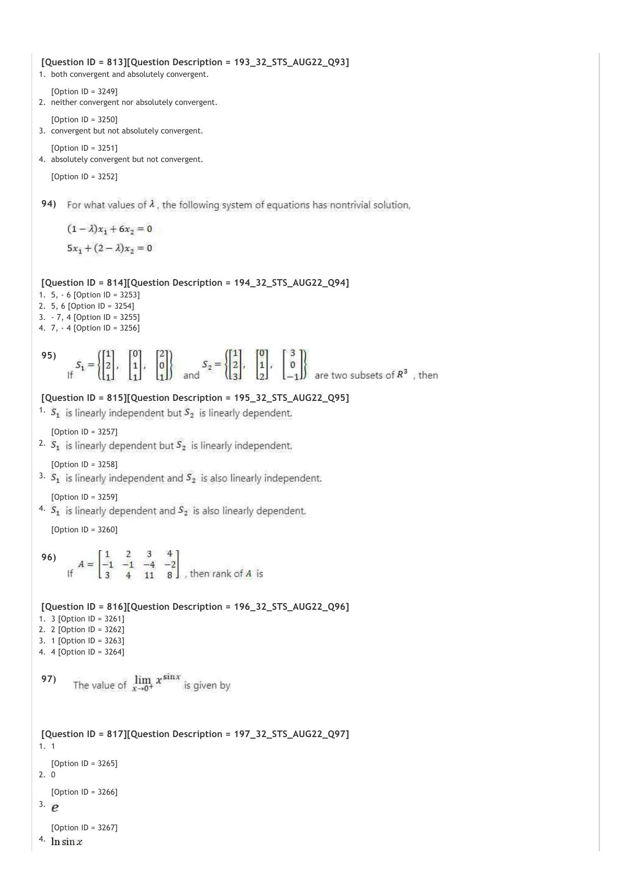ICAR AIEEA PG 2022 STATISTICAL SCIENCES Question Paper - Page 15
