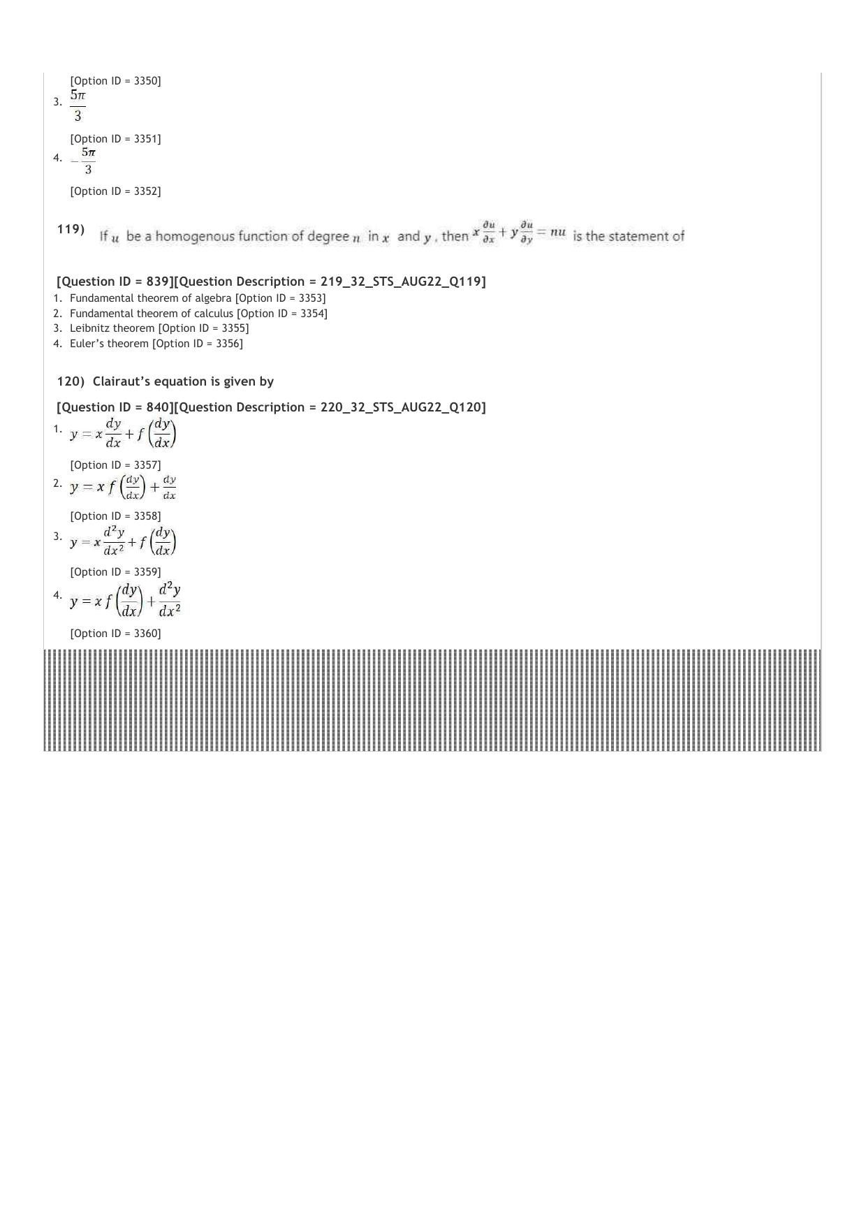 ICAR AIEEA PG 2022 STATISTICAL SCIENCES Question Paper - Page 21