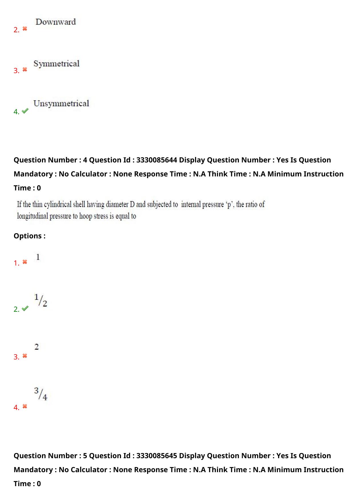 AP PGECET 2024 Civil Engineering Question Paper with Preliminary Key - Page 4