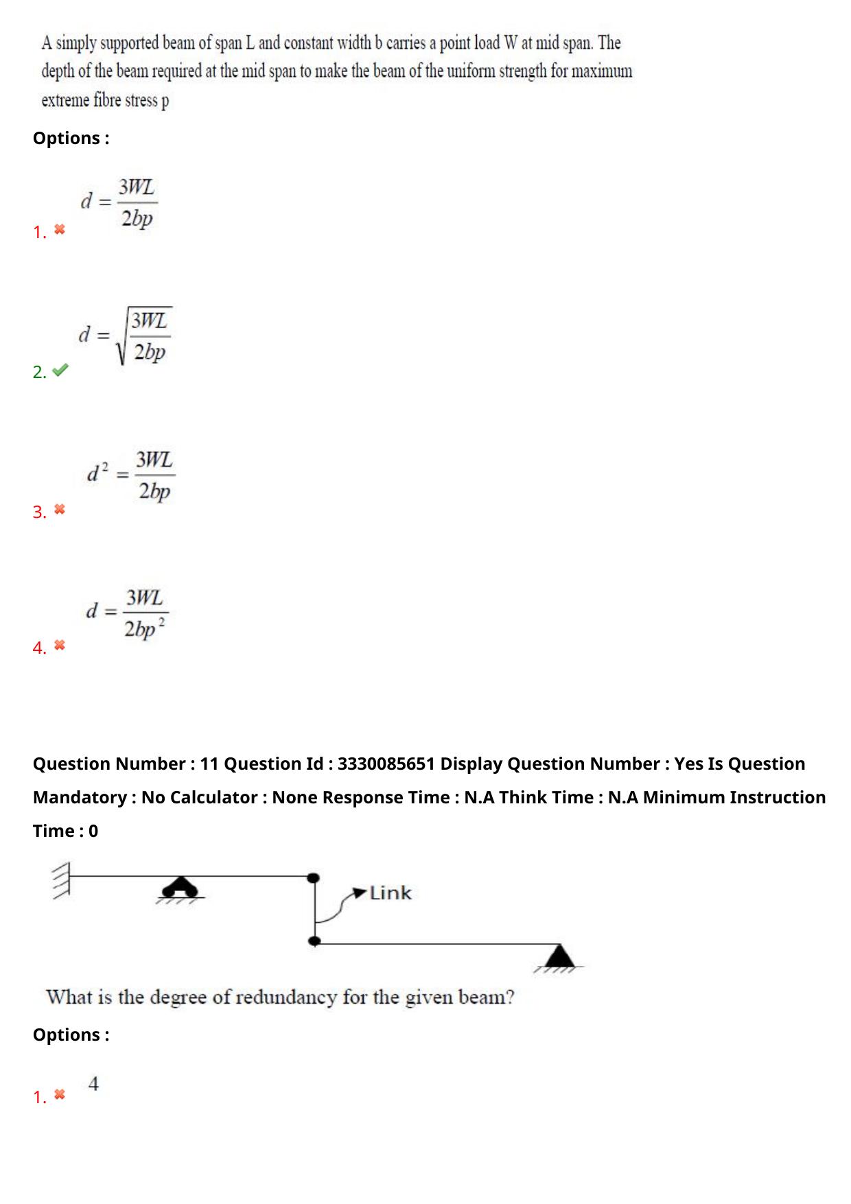 AP PGECET 2024 Civil Engineering Question Paper with Preliminary Key - Page 8