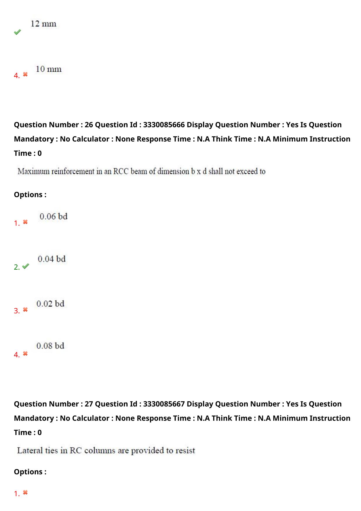 AP PGECET 2024 Civil Engineering Question Paper with Preliminary Key - Page 19