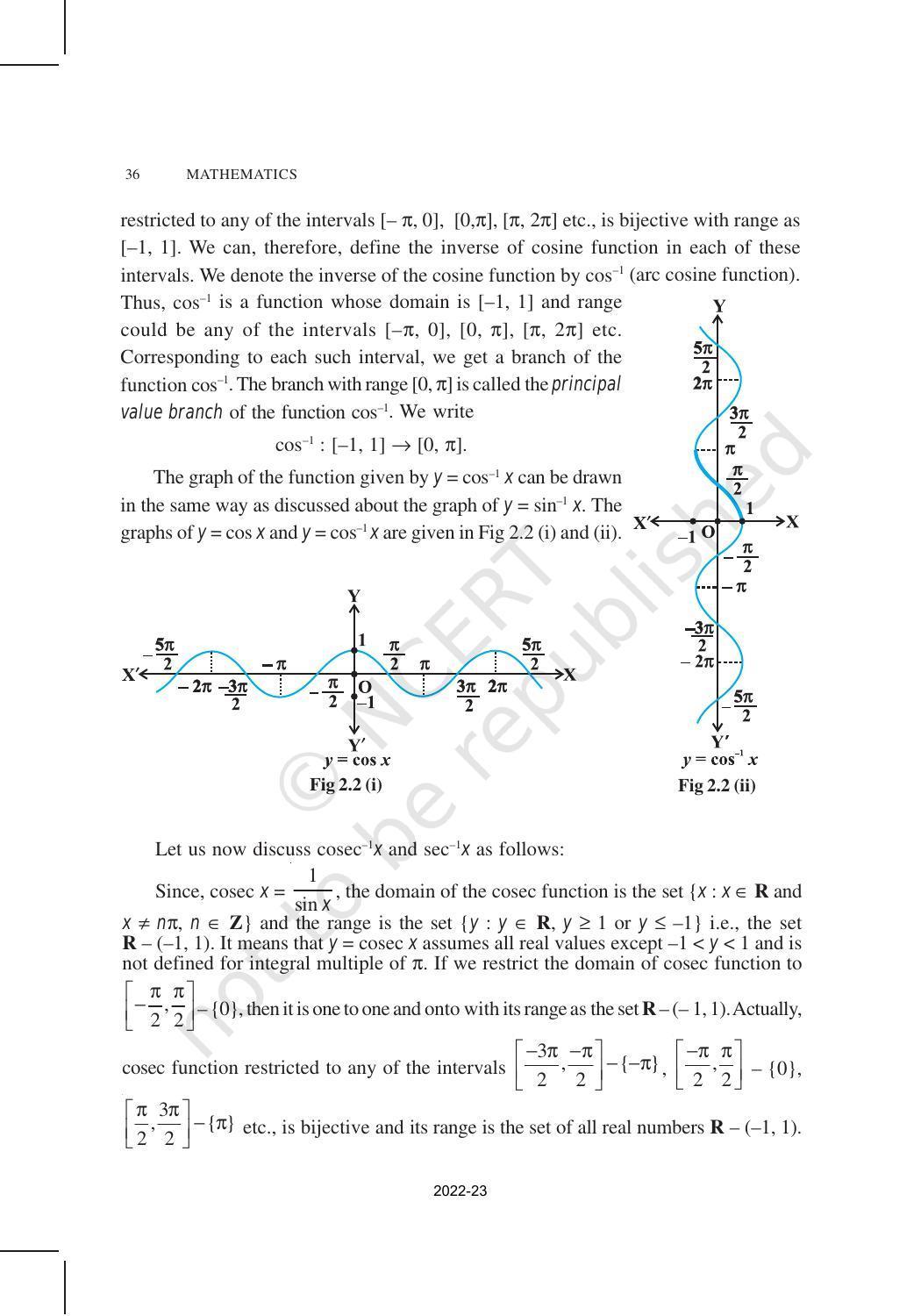 NCERT Book for Class 12 Maths Chapter 2 Inverse Trigonometric Functions - Page 4