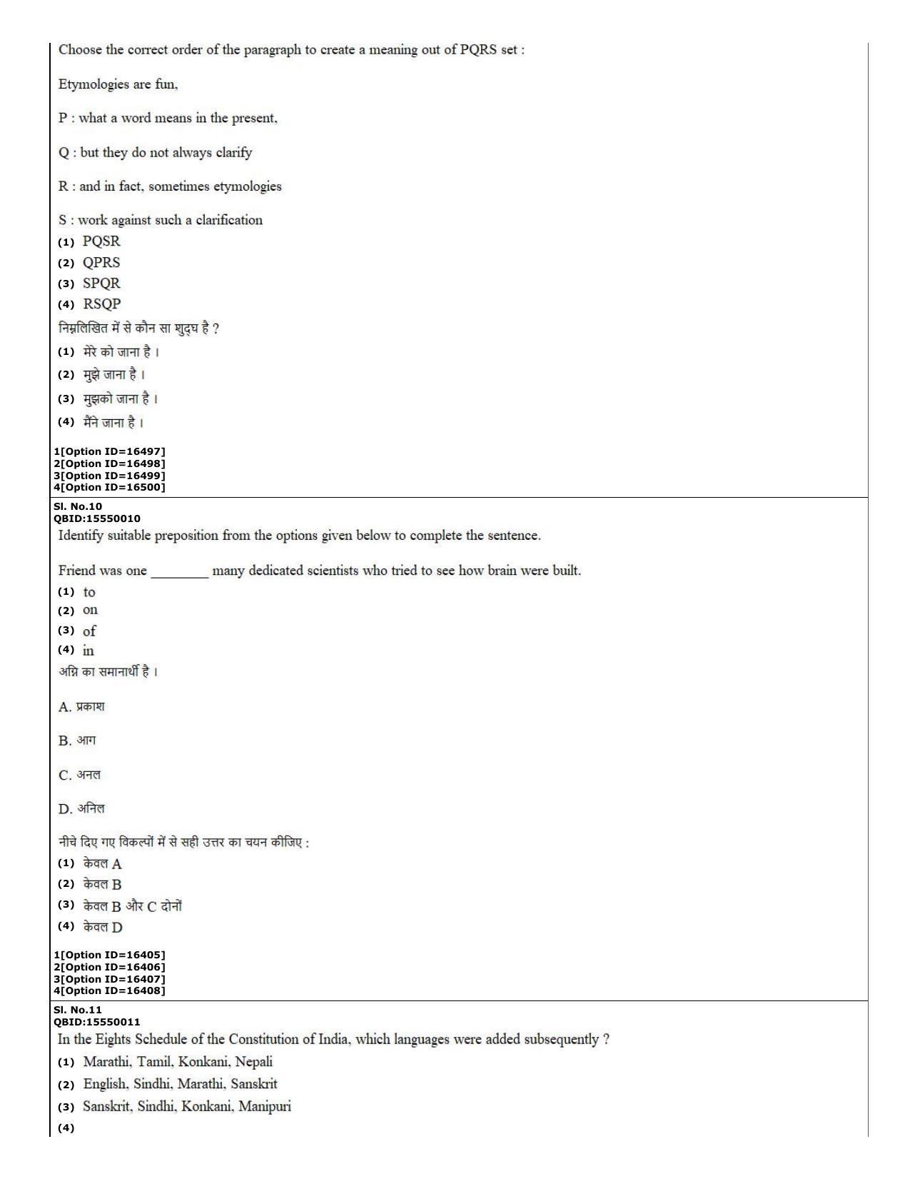 CUET (PG) 2022: PGQP-67 Hindu Studies (06-09-2022) Question Paper - Page 4
