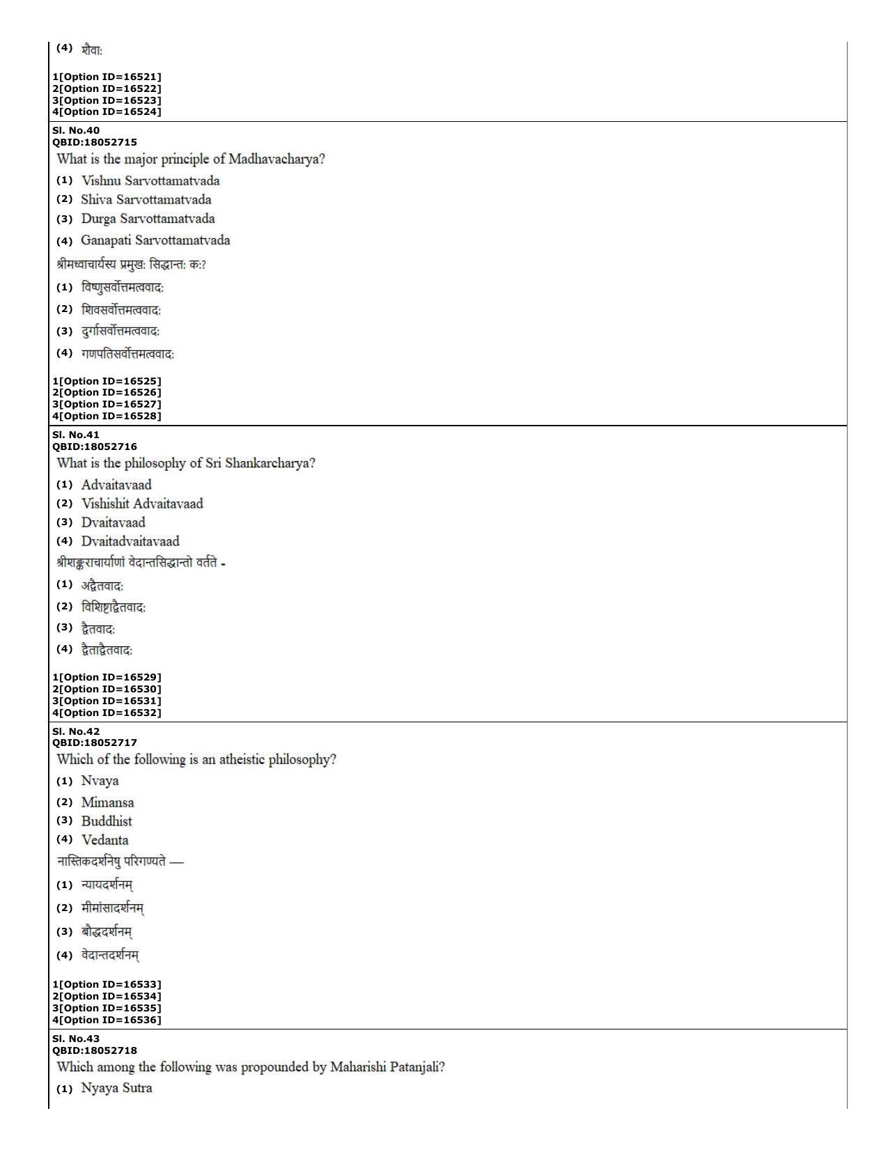 CUET (PG) 2022: PGQP-67 Hindu Studies (06-09-2022) Question Paper - Page 15
