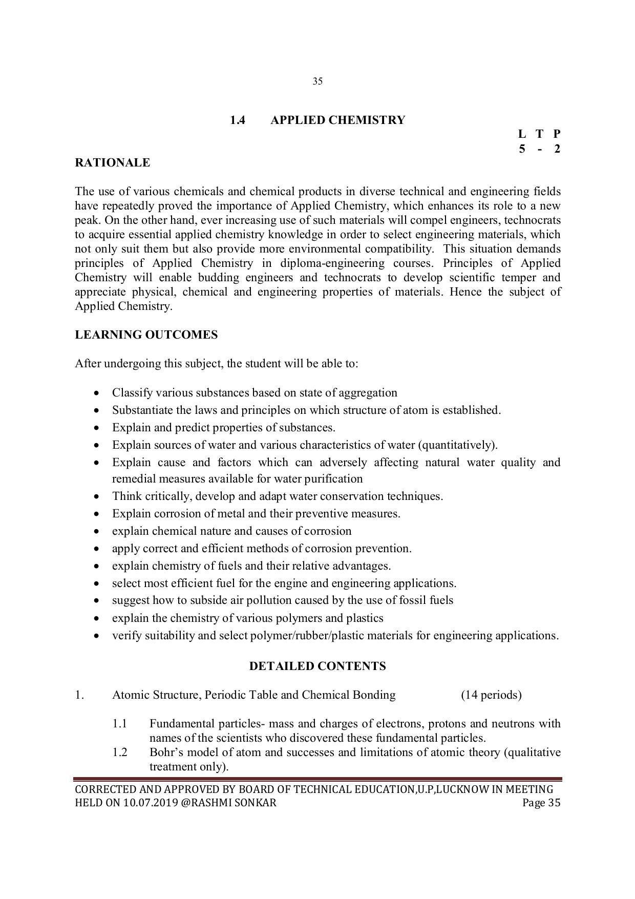 EFFECTIVE FROM JULY 2019-20 - SIX SEMESTER DIPLOMA COURSE IN MECHANICAL ENGINEERING - Page 35