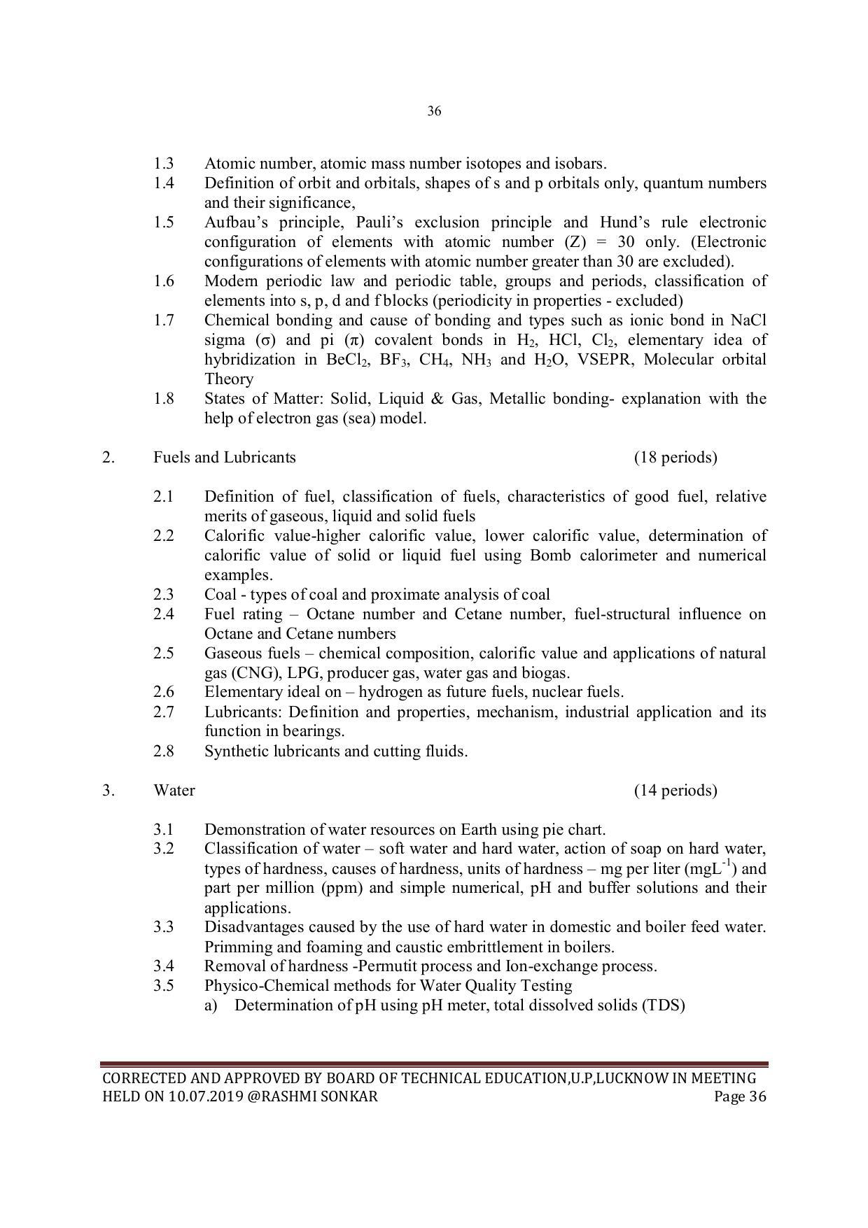 EFFECTIVE FROM JULY 2019-20 - SIX SEMESTER DIPLOMA COURSE IN MECHANICAL ENGINEERING - Page 36
