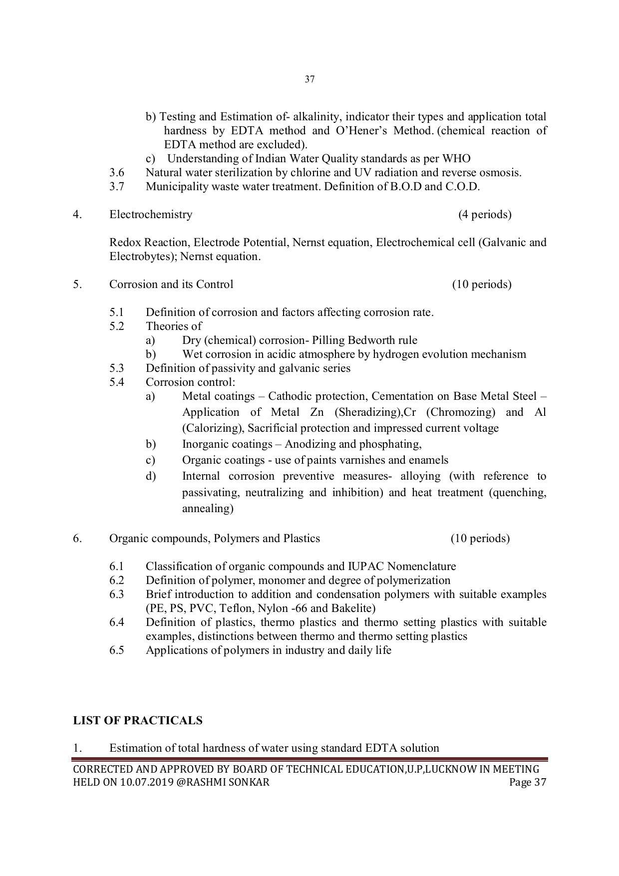 EFFECTIVE FROM JULY 2019-20 - SIX SEMESTER DIPLOMA COURSE IN MECHANICAL ENGINEERING - Page 37