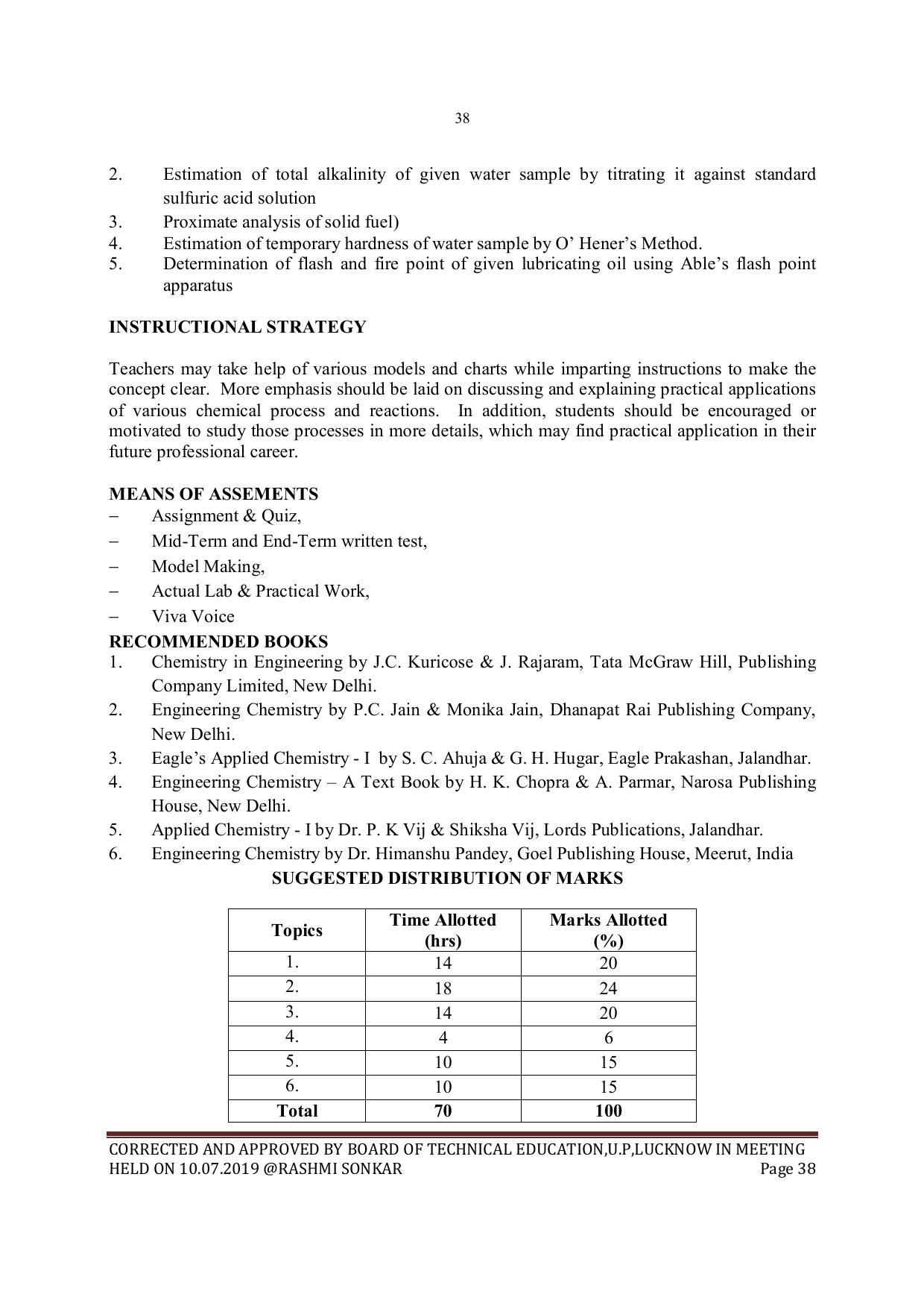 EFFECTIVE FROM JULY 2019-20 - SIX SEMESTER DIPLOMA COURSE IN MECHANICAL ENGINEERING - Page 38