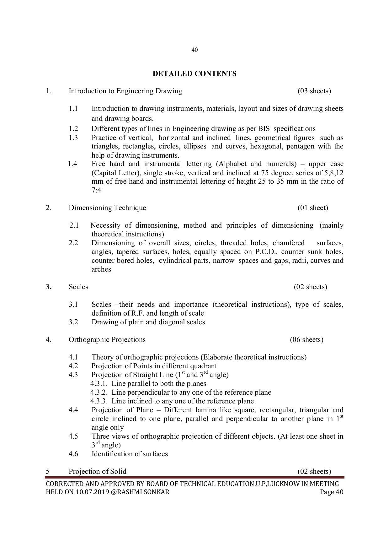 EFFECTIVE FROM JULY 2019-20 - SIX SEMESTER DIPLOMA COURSE IN MECHANICAL ENGINEERING - Page 40