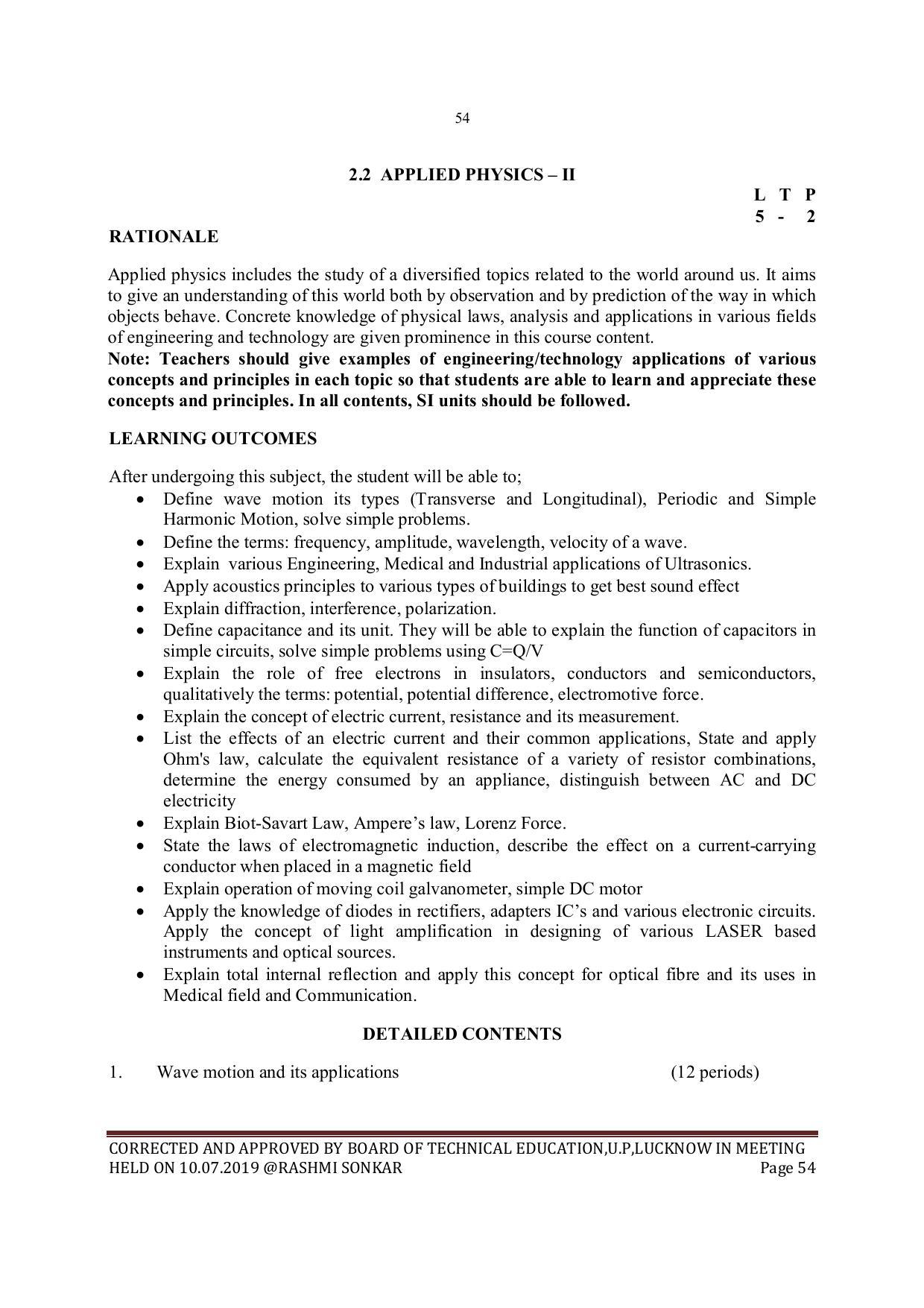 EFFECTIVE FROM JULY 2019-20 - SIX SEMESTER DIPLOMA COURSE IN MECHANICAL ENGINEERING - Page 54