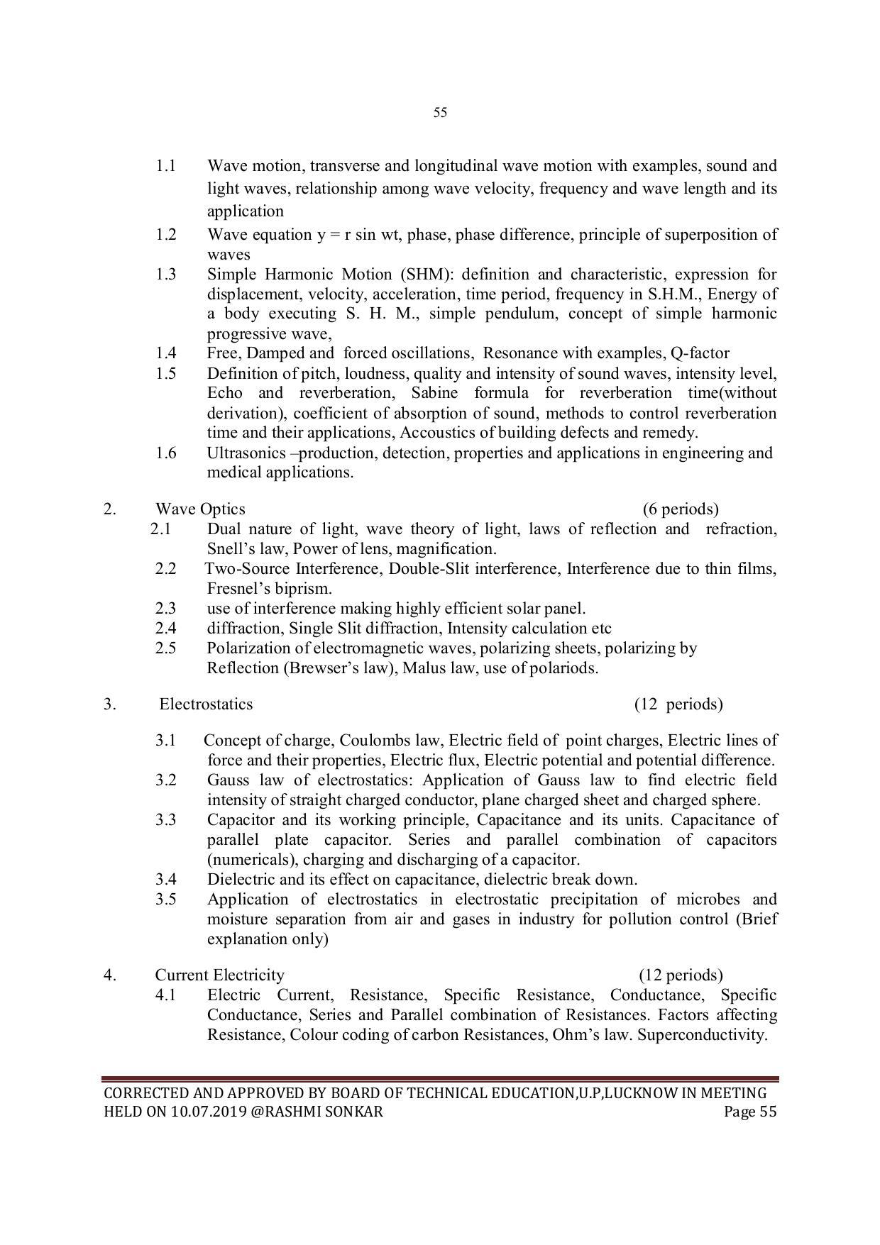 EFFECTIVE FROM JULY 2019-20 - SIX SEMESTER DIPLOMA COURSE IN MECHANICAL ENGINEERING - Page 55