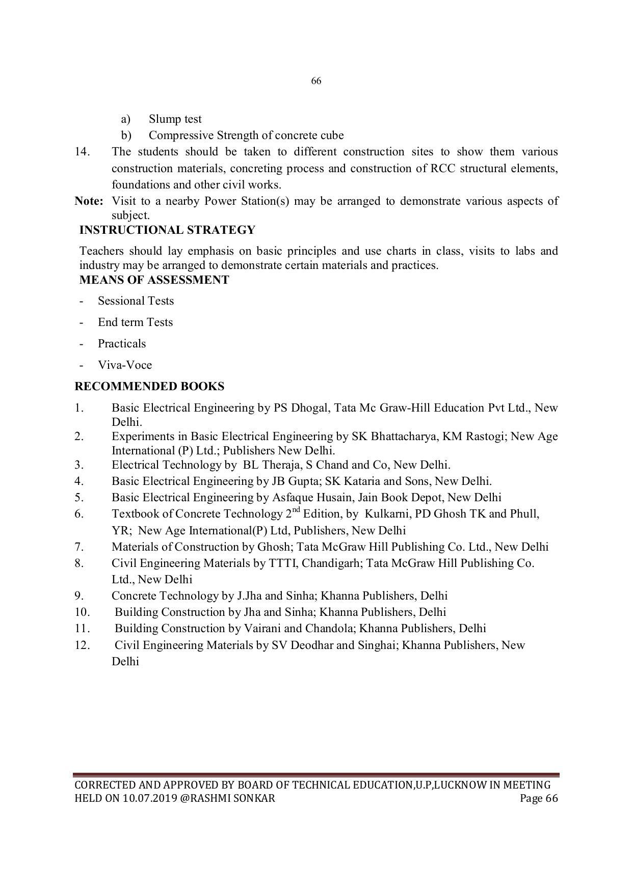 EFFECTIVE FROM JULY 2019-20 - SIX SEMESTER DIPLOMA COURSE IN MECHANICAL ENGINEERING - Page 66
