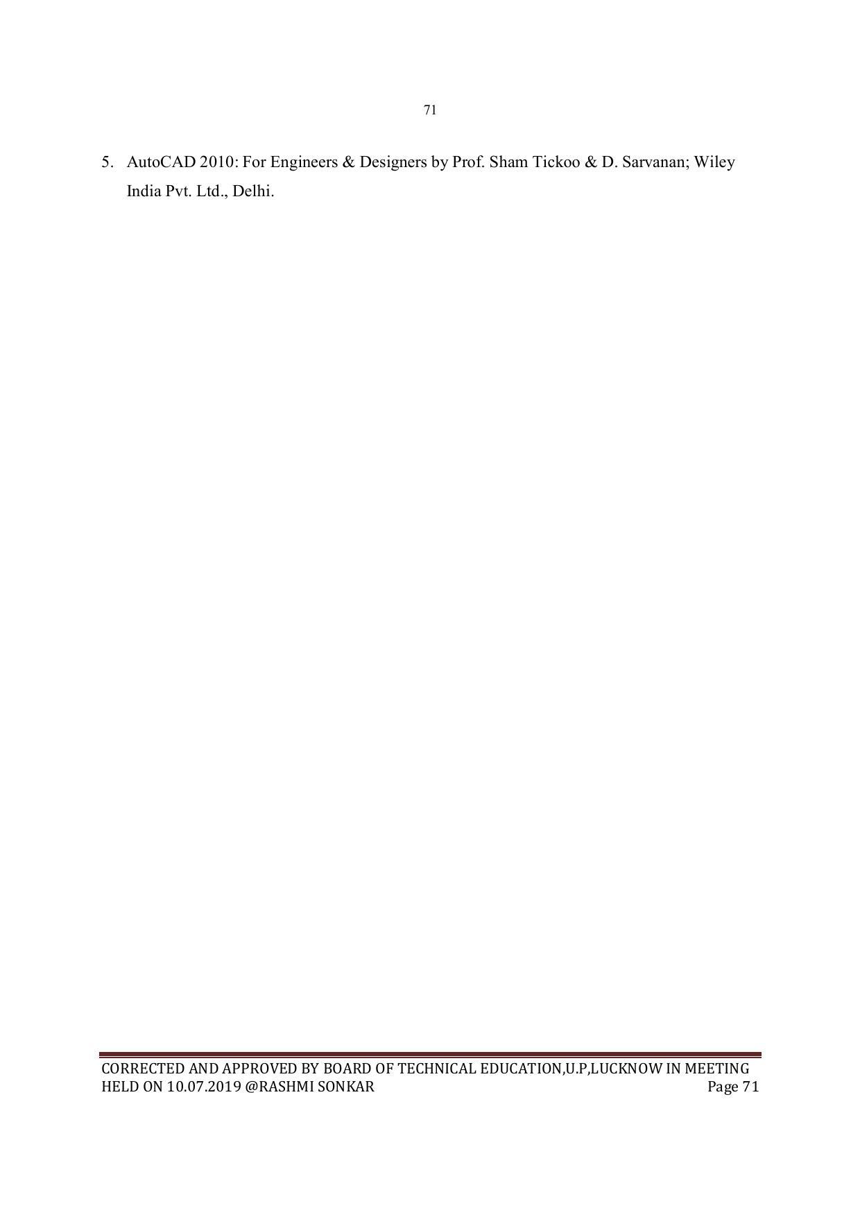 EFFECTIVE FROM JULY 2019-20 - SIX SEMESTER DIPLOMA COURSE IN MECHANICAL ENGINEERING - Page 71