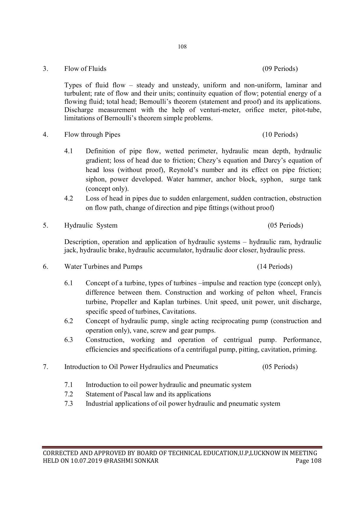 EFFECTIVE FROM JULY 2019-20 - SIX SEMESTER DIPLOMA COURSE IN MECHANICAL ENGINEERING - Page 108