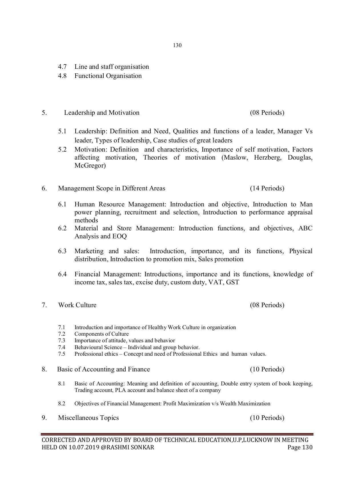 EFFECTIVE FROM JULY 2019-20 - SIX SEMESTER DIPLOMA COURSE IN MECHANICAL ENGINEERING - Page 130