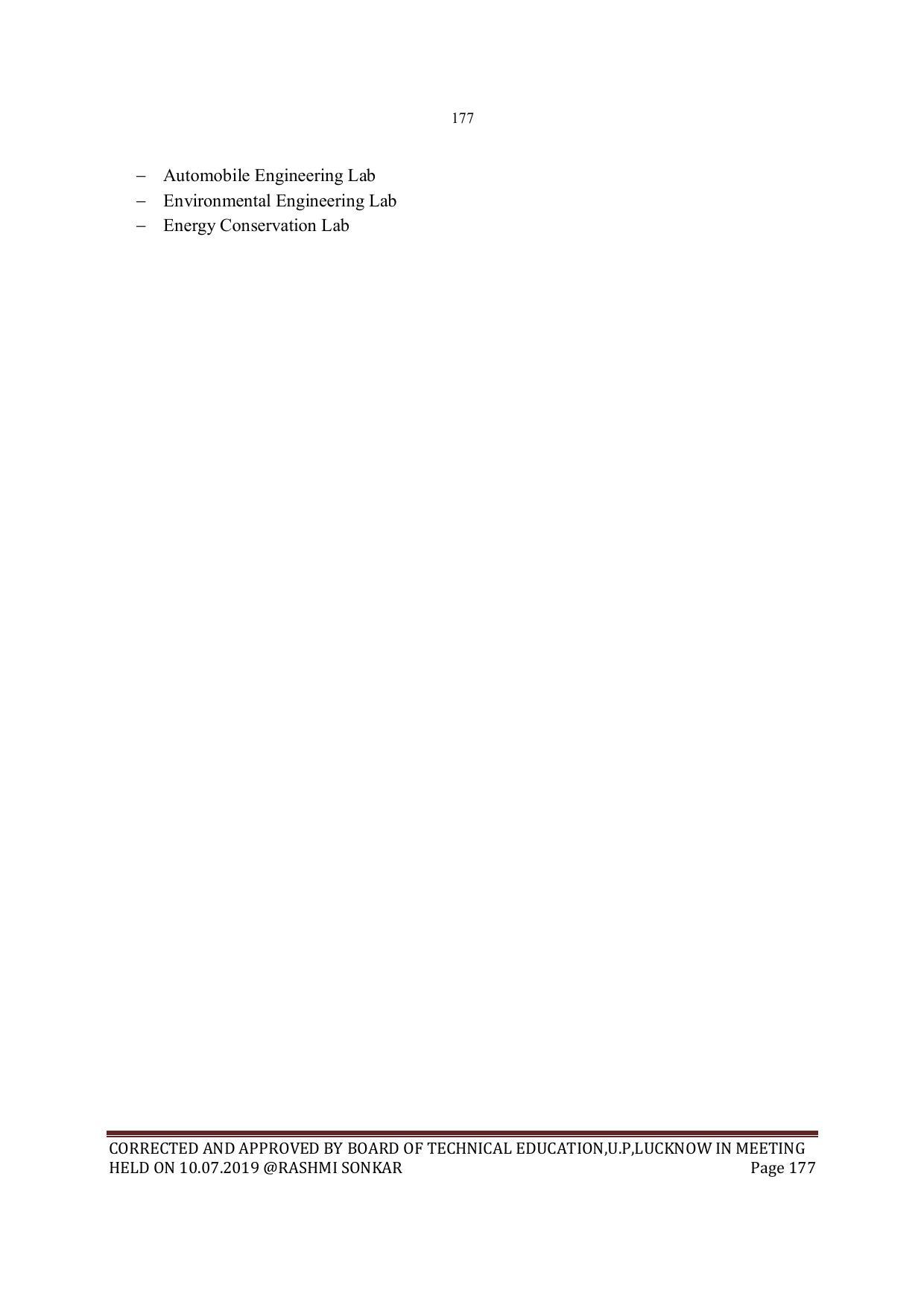 EFFECTIVE FROM JULY 2019-20 - SIX SEMESTER DIPLOMA COURSE IN MECHANICAL ENGINEERING - Page 177