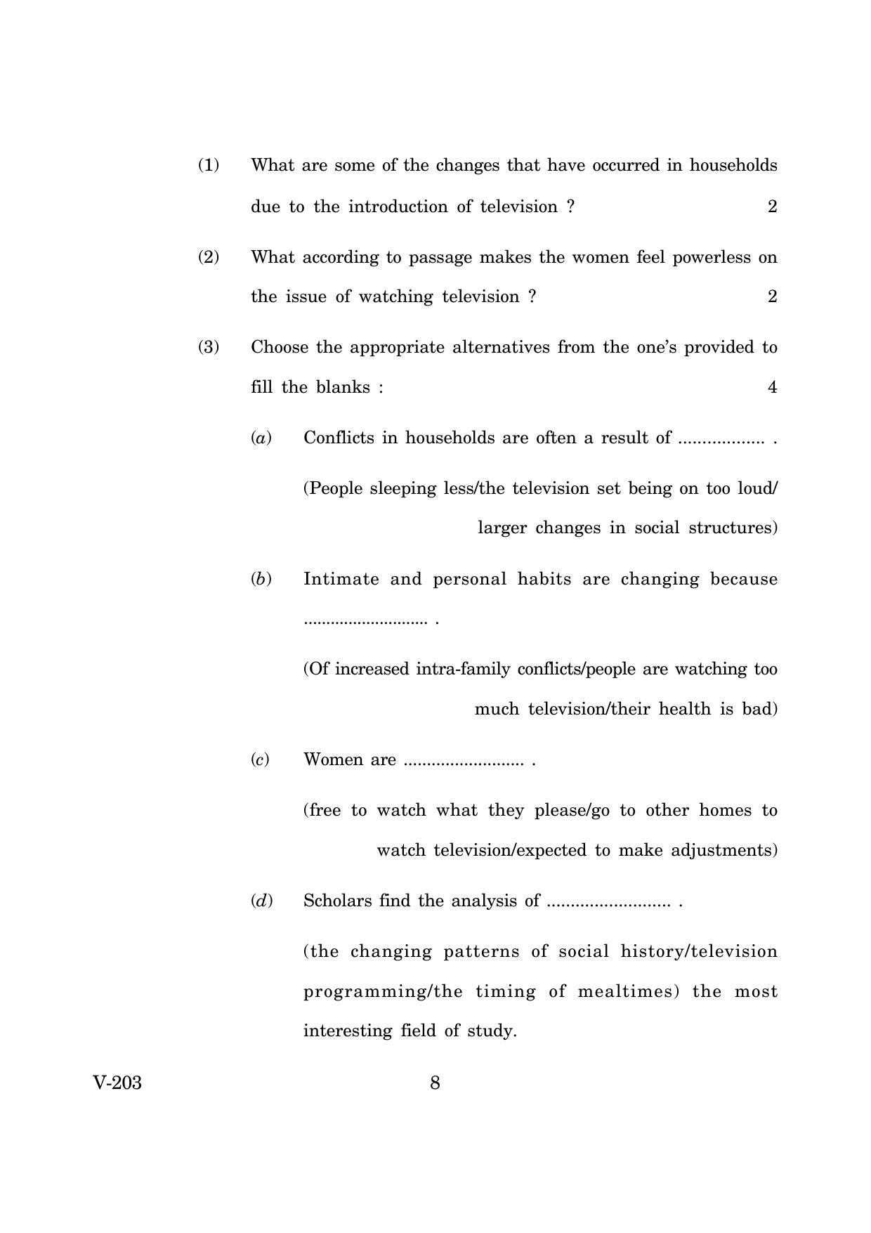 Goa Board Class 12 English Communication Skills  2019_0 (March 2019_0) Question Paper - Page 8
