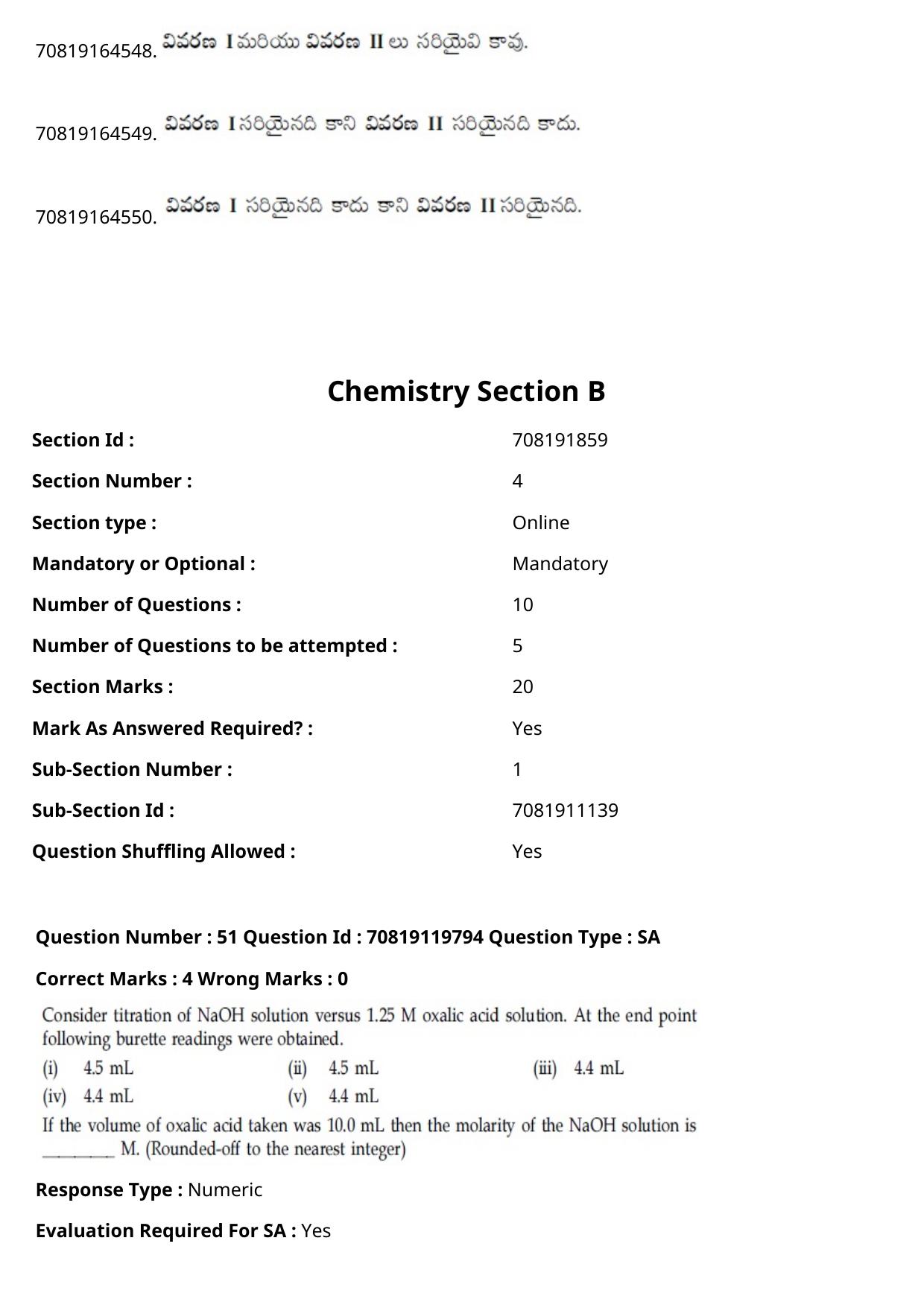 JEE Mains 2021: BTech Telugu (Shift 2) 25-02-2021 Question Paper - Page 60