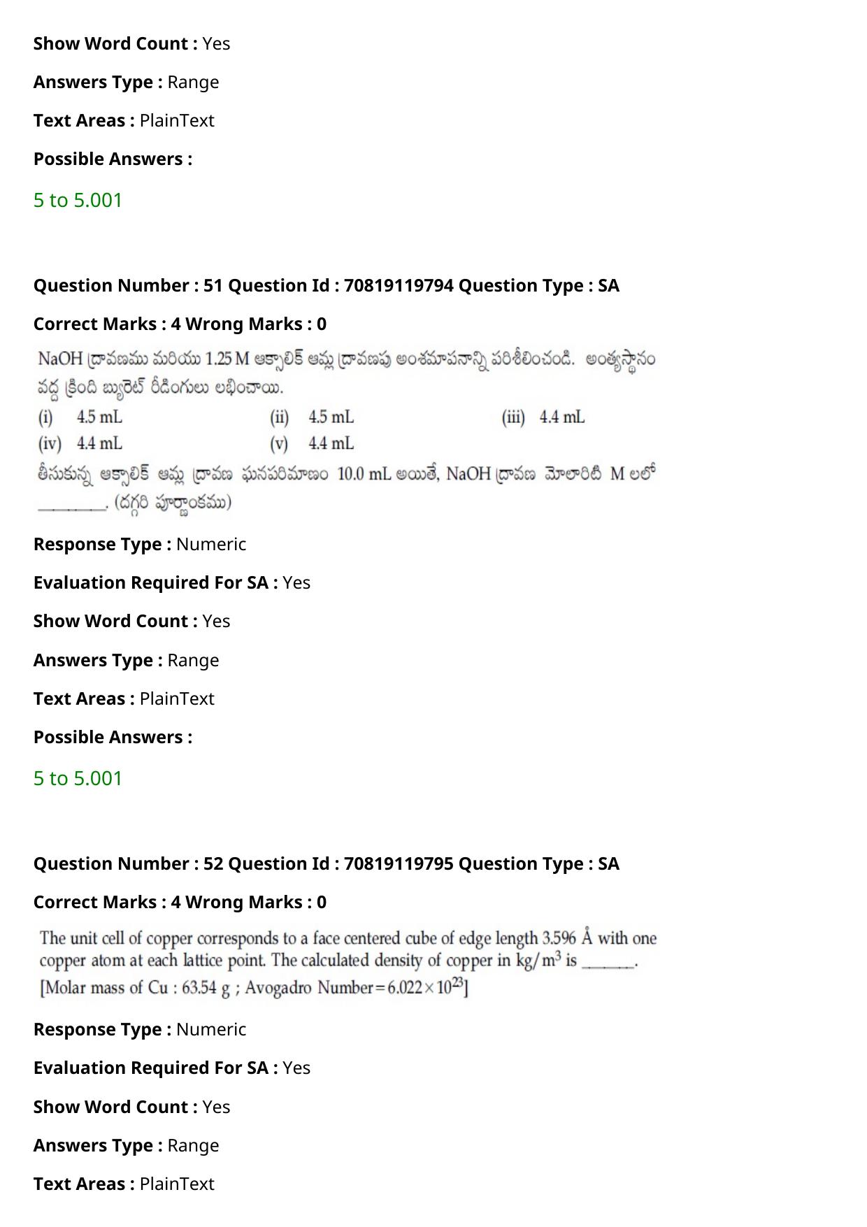 JEE Mains 2021: BTech Telugu (Shift 2) 25-02-2021 Question Paper - Page 61