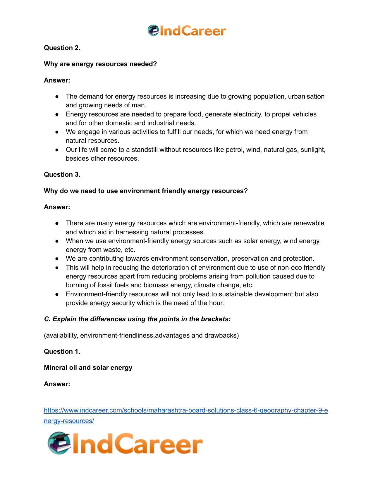 Maharashtra Board Solutions Class 6-Geography: Chapter 9- Energy Resources - Page 4