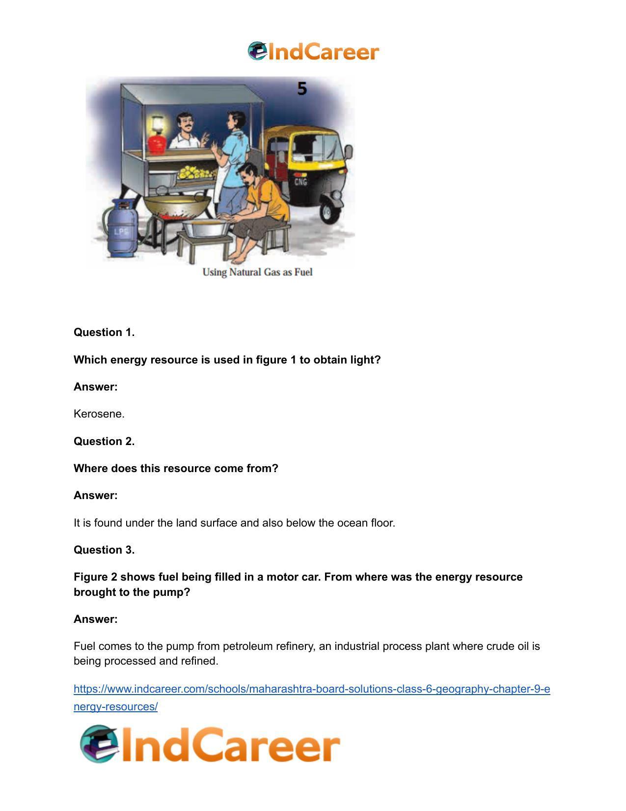 Maharashtra Board Solutions Class 6-Geography: Chapter 9- Energy Resources - Page 8