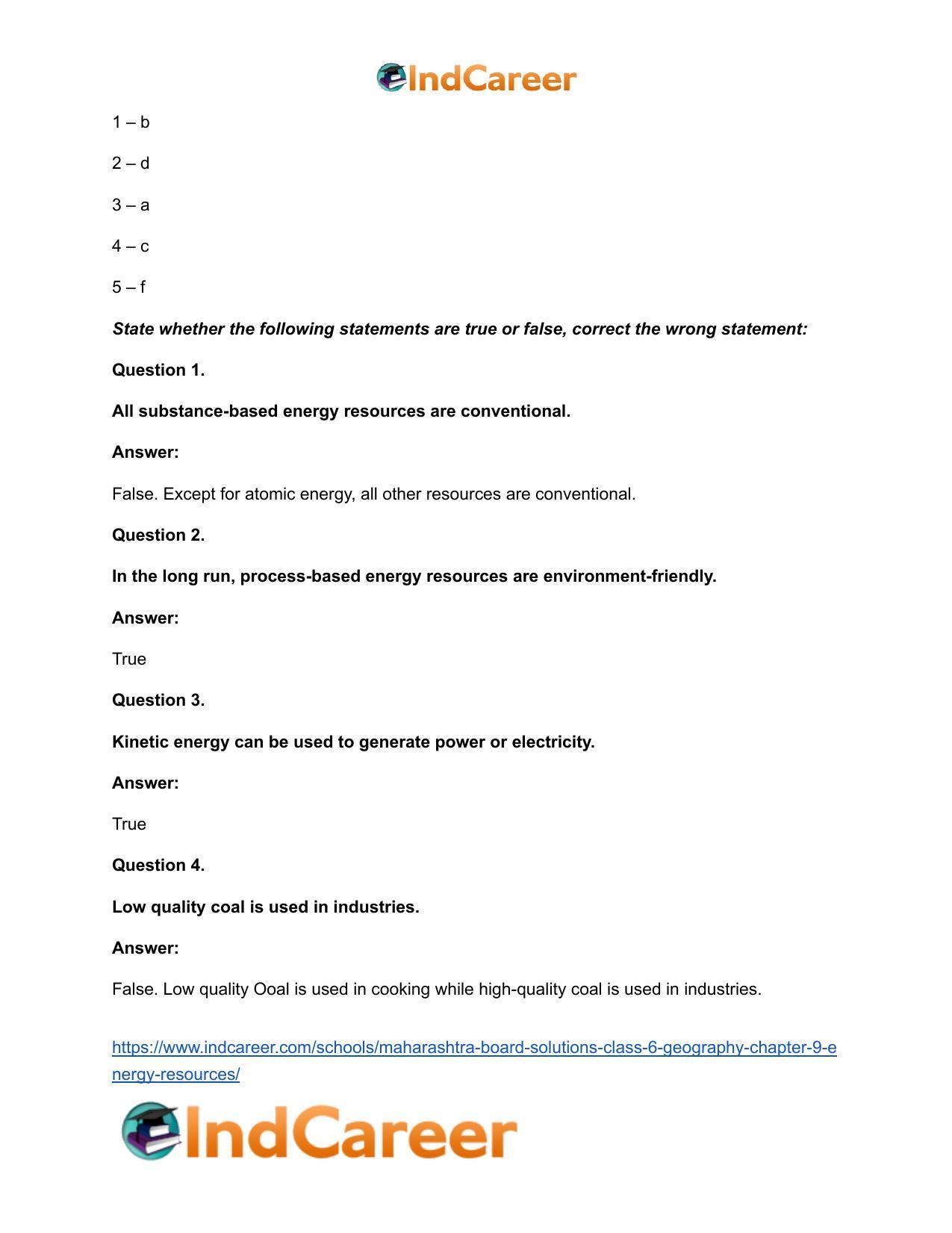 Maharashtra Board Solutions Class 6-Geography: Chapter 9- Energy Resources - Page 16
