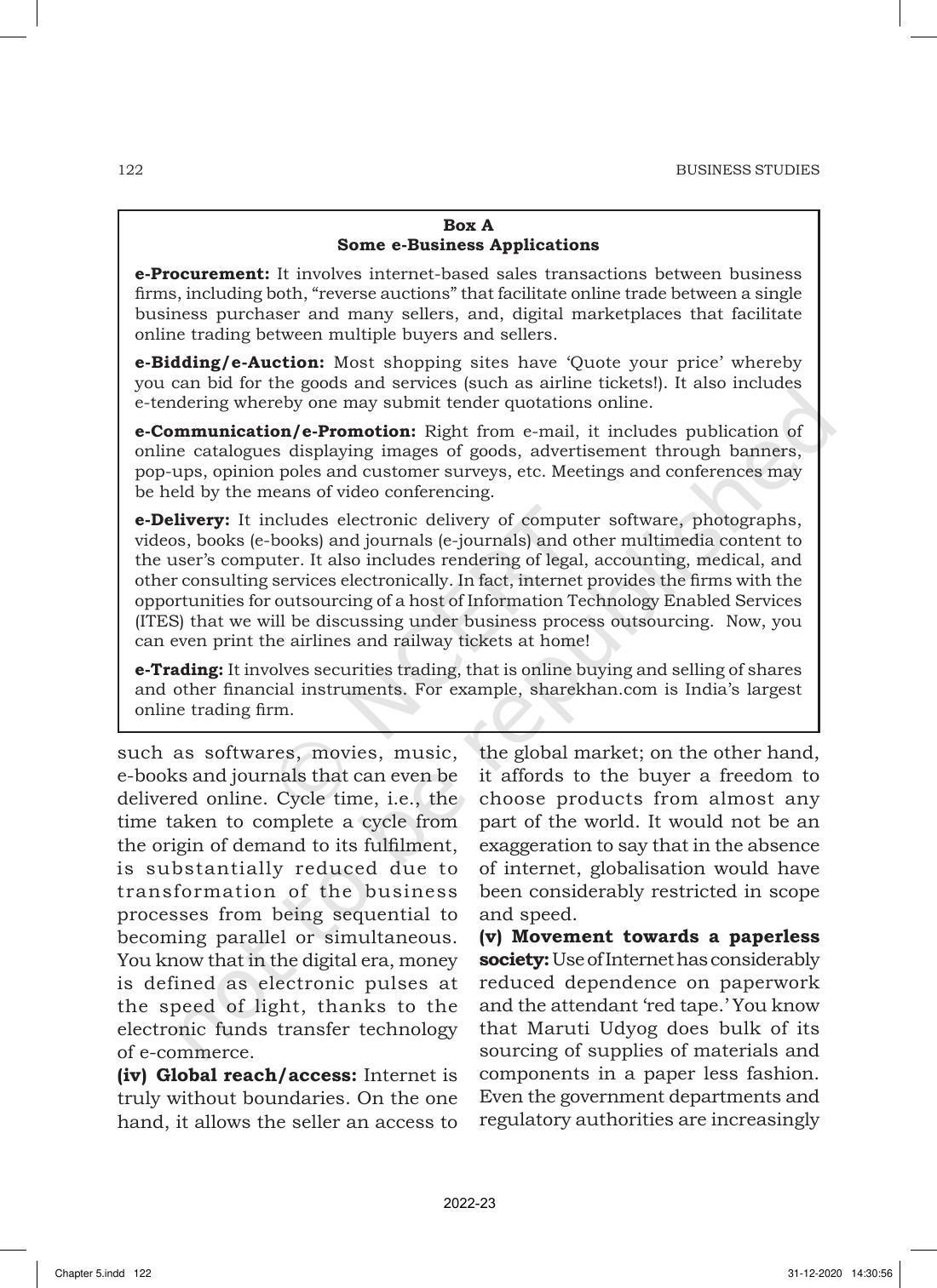 NCERT Book for Class 11 Business Studies Chapter 5 Emerging Modes of Business - Page 10