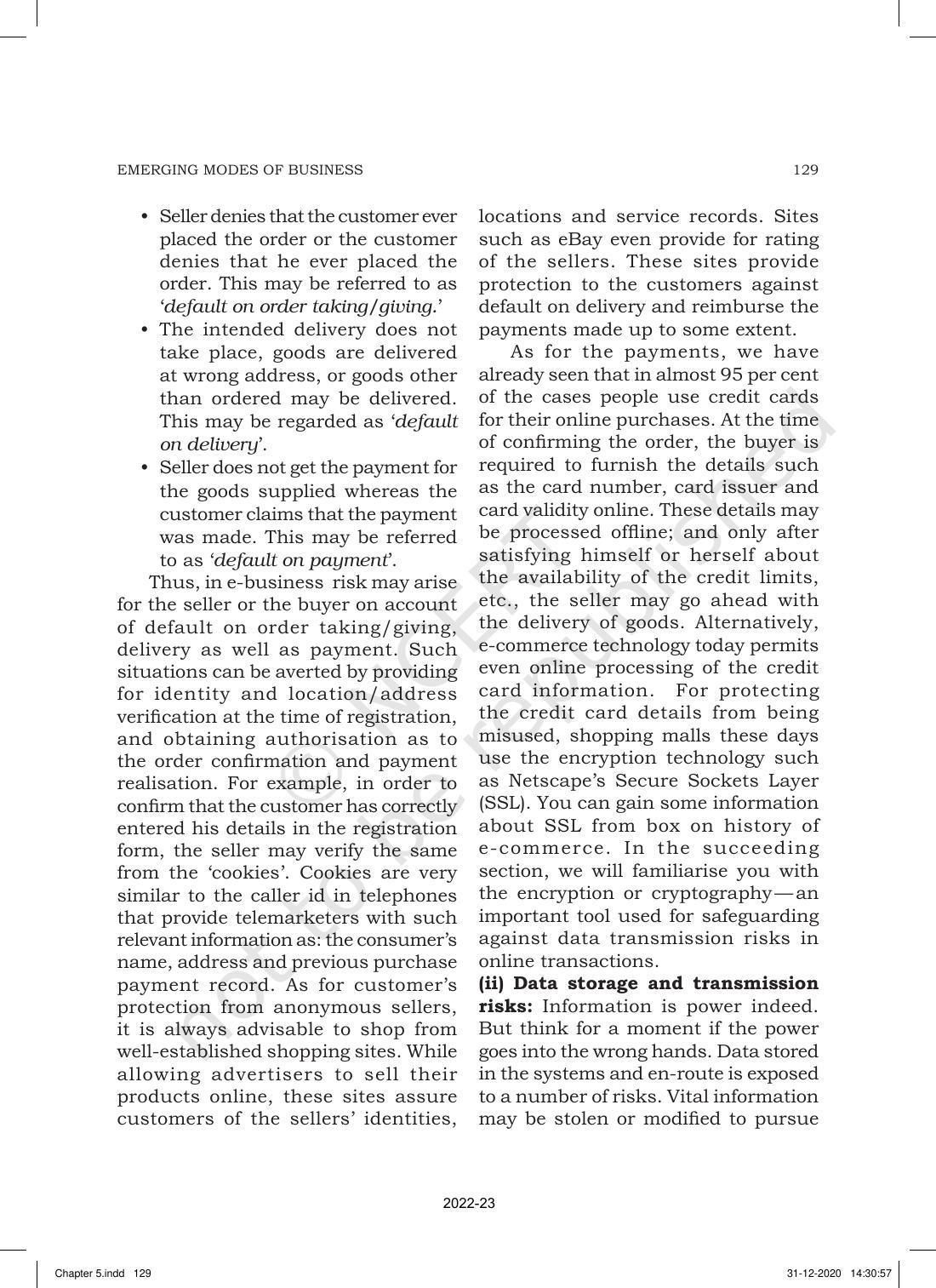 NCERT Book for Class 11 Business Studies Chapter 5 Emerging Modes of Business - Page 17