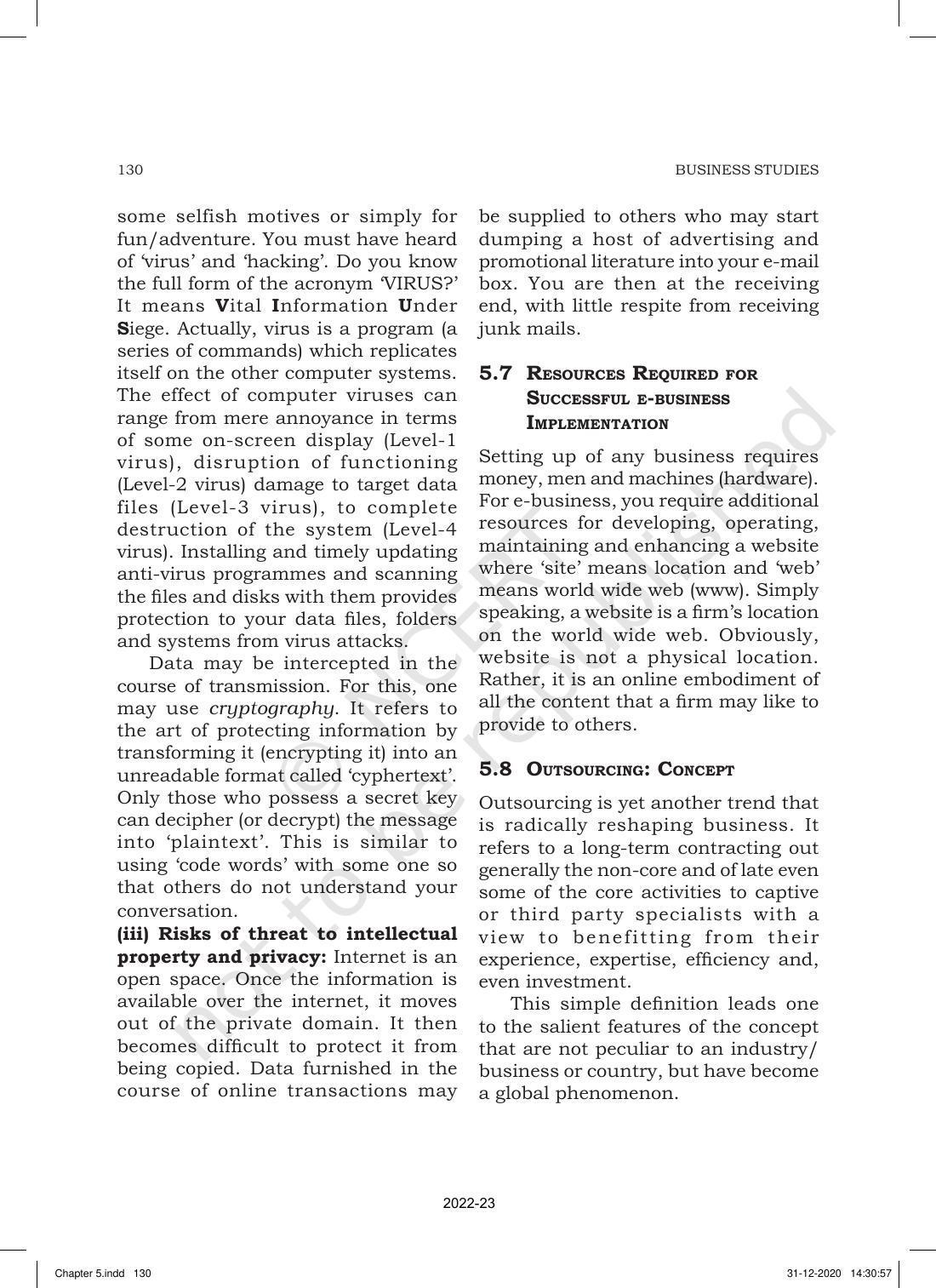 NCERT Book for Class 11 Business Studies Chapter 5 Emerging Modes of Business - Page 18