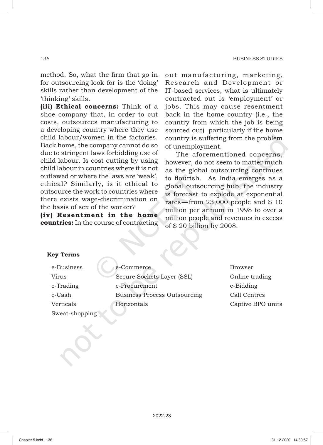 NCERT Book for Class 11 Business Studies Chapter 5 Emerging Modes of Business - Page 24