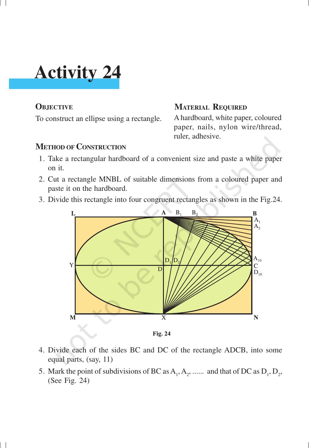 NCERT Laboratory Manuals for Class XI Mathematics - Activities (21 to 33) - Page 10