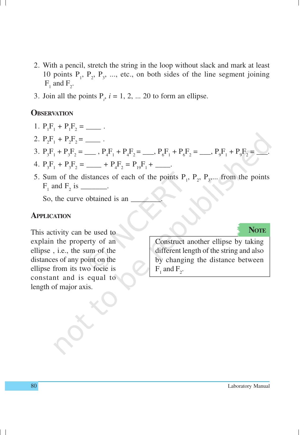 NCERT Laboratory Manuals for Class XI Mathematics - Activities (21 to 33) - Page 15