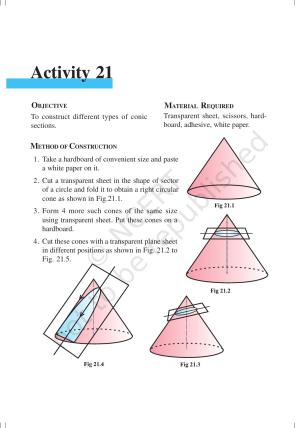 NCERT Laboratory Manuals for Class XI Mathematics - Activities (21 to 33)