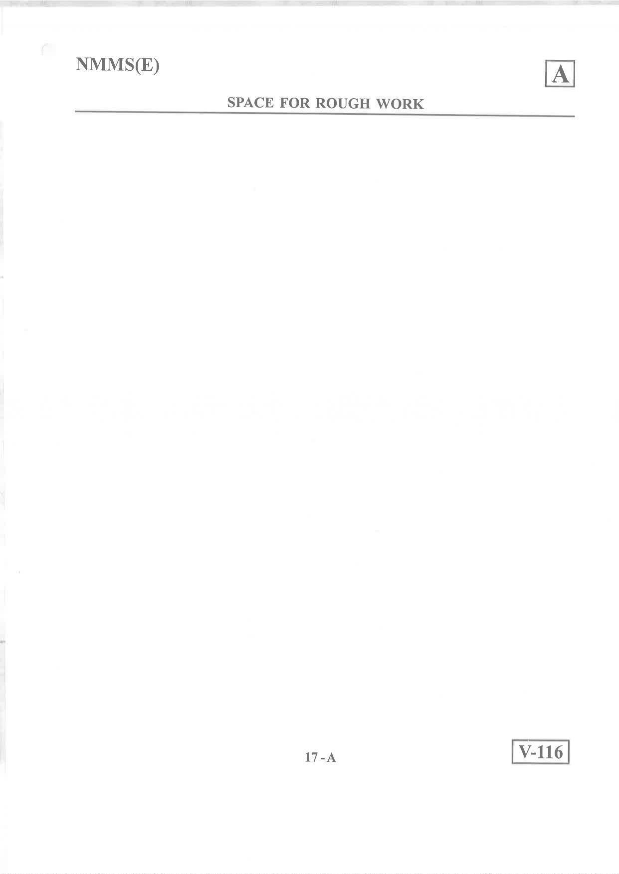 English Medium Nov 2019 (Set A) Class 8 Andhra Pradesh NMMS Question Papers - Page 17