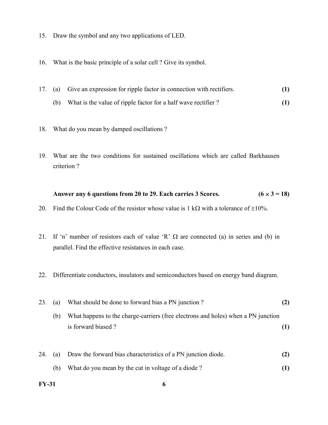 Kerala Plus One 2022 English Literature Question Papers - Page 6