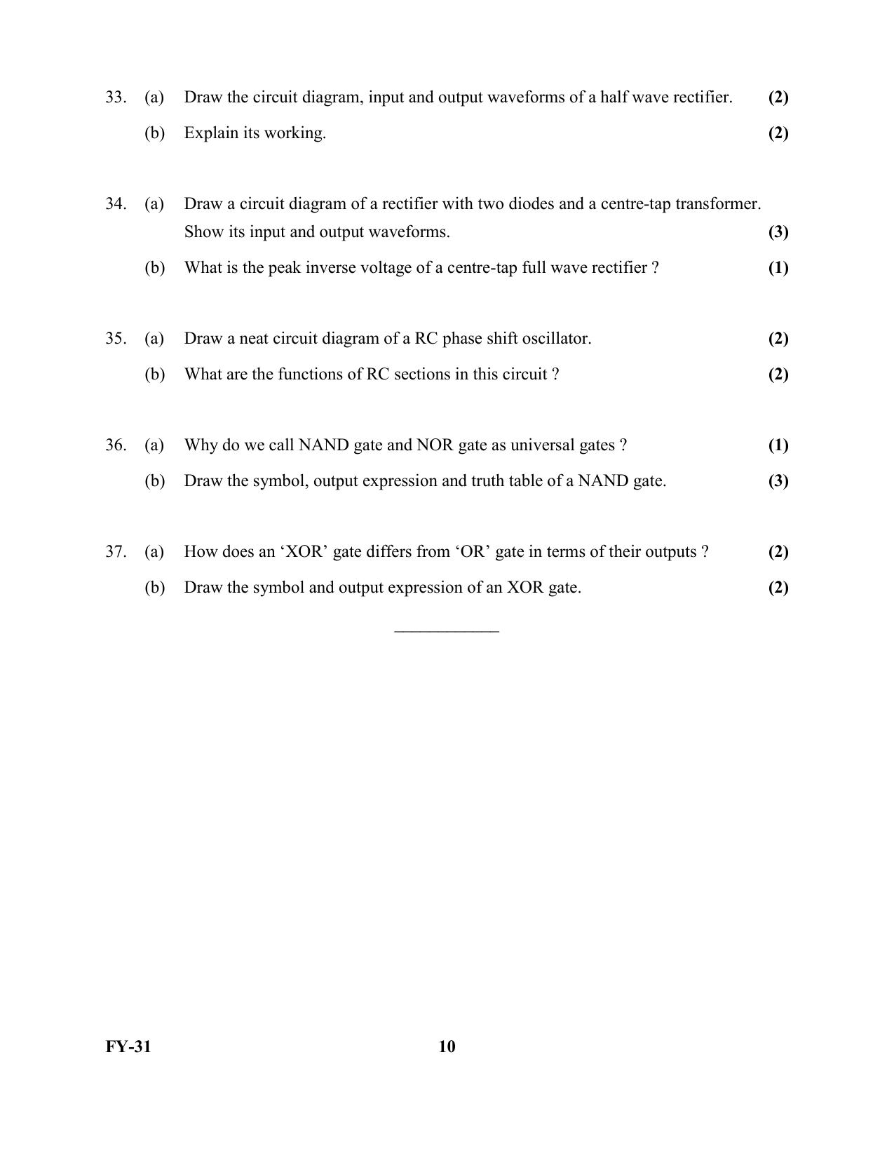 Kerala Plus One 2022 English Literature Question Papers - Page 10
