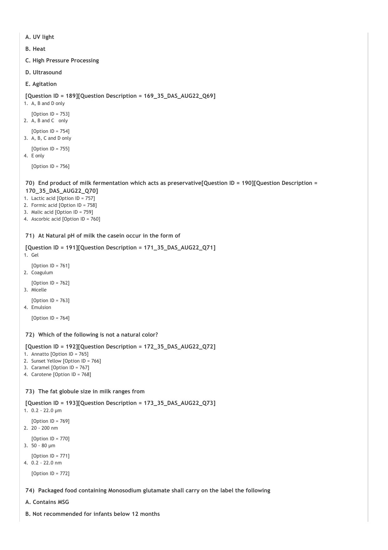 ICAR AIEEA PG 2022 DAIRY SCIENCE Question Paper - Page 13
