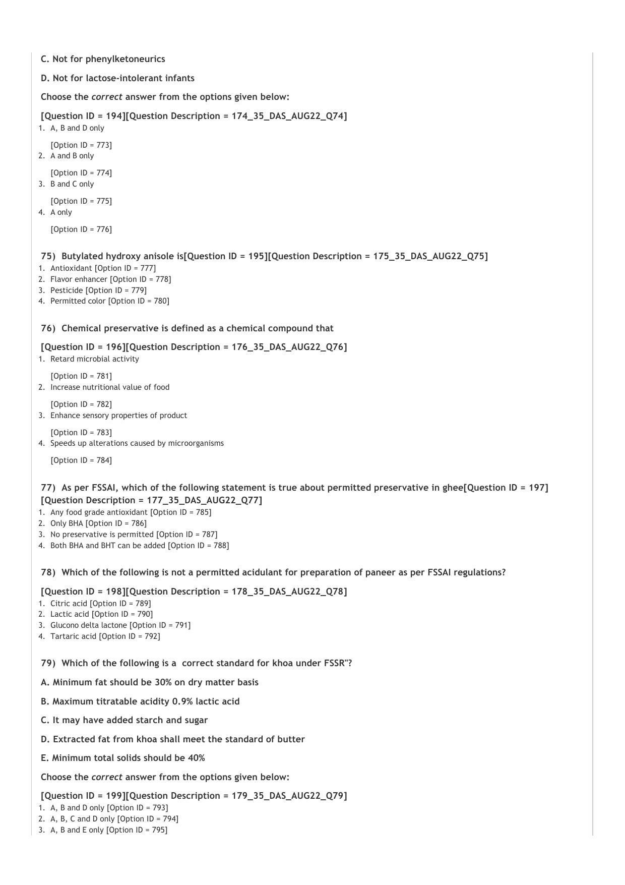 ICAR AIEEA PG 2022 DAIRY SCIENCE Question Paper - Page 14