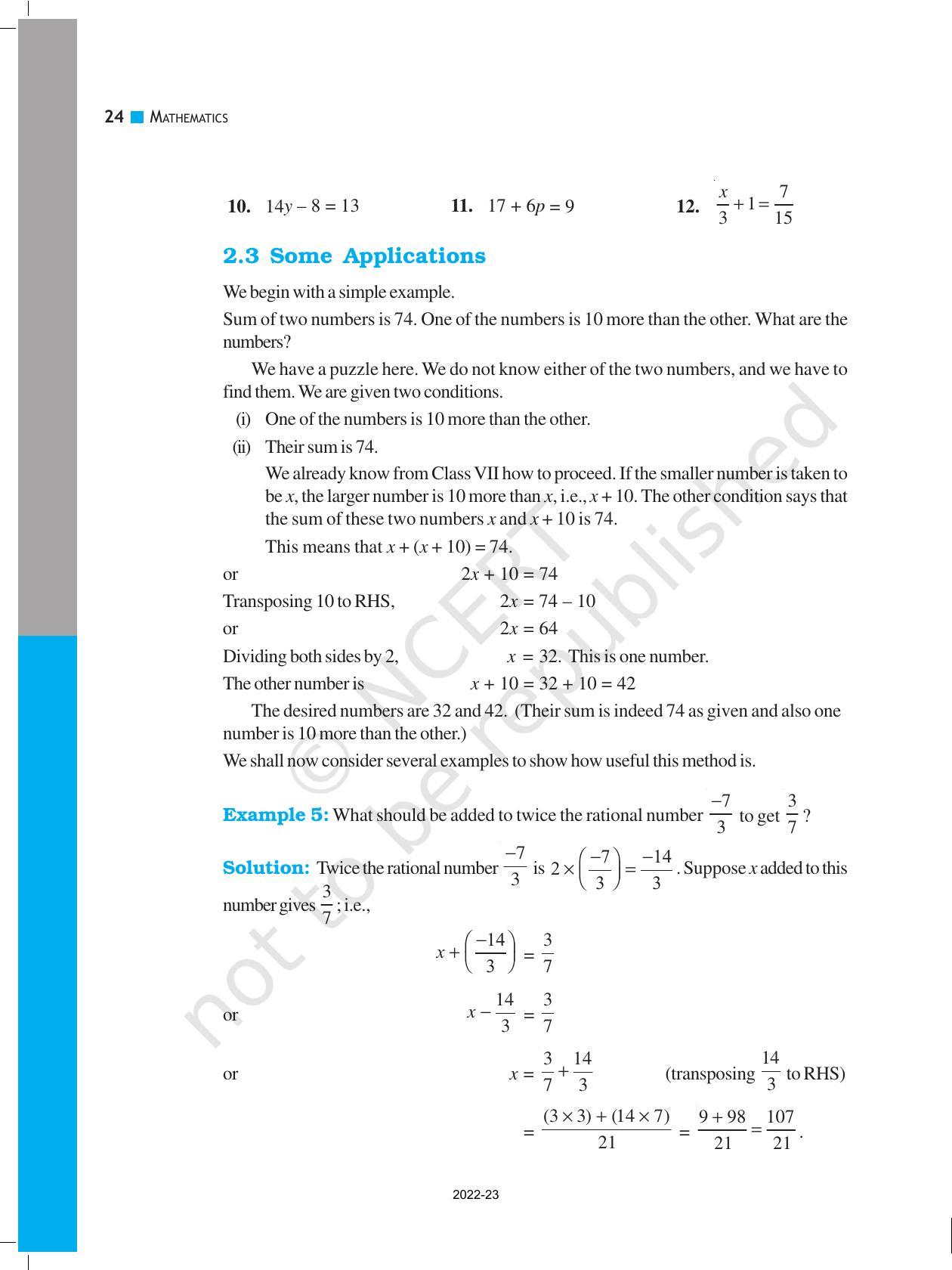 NCERT Book for Class 8 Maths Chapter 2 Linear Equations in One Variable - Page 4
