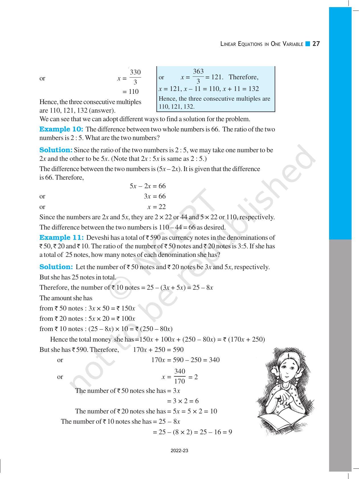 NCERT Book for Class 8 Maths Chapter 2 Linear Equations in One Variable - Page 7