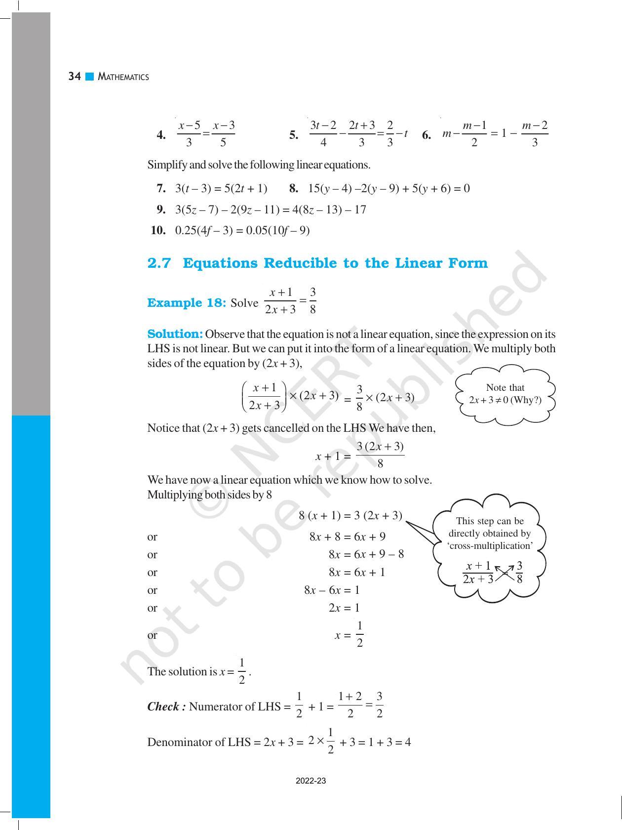 NCERT Book for Class 8 Maths Chapter 2 Linear Equations in One Variable - Page 14