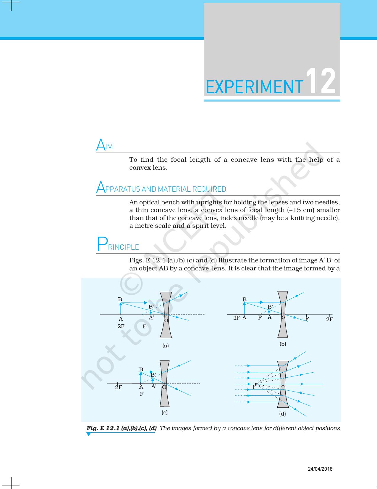 NCERT Laboratory Manuals for Class XII Physics - Experiment 11 to 13 - Page 7