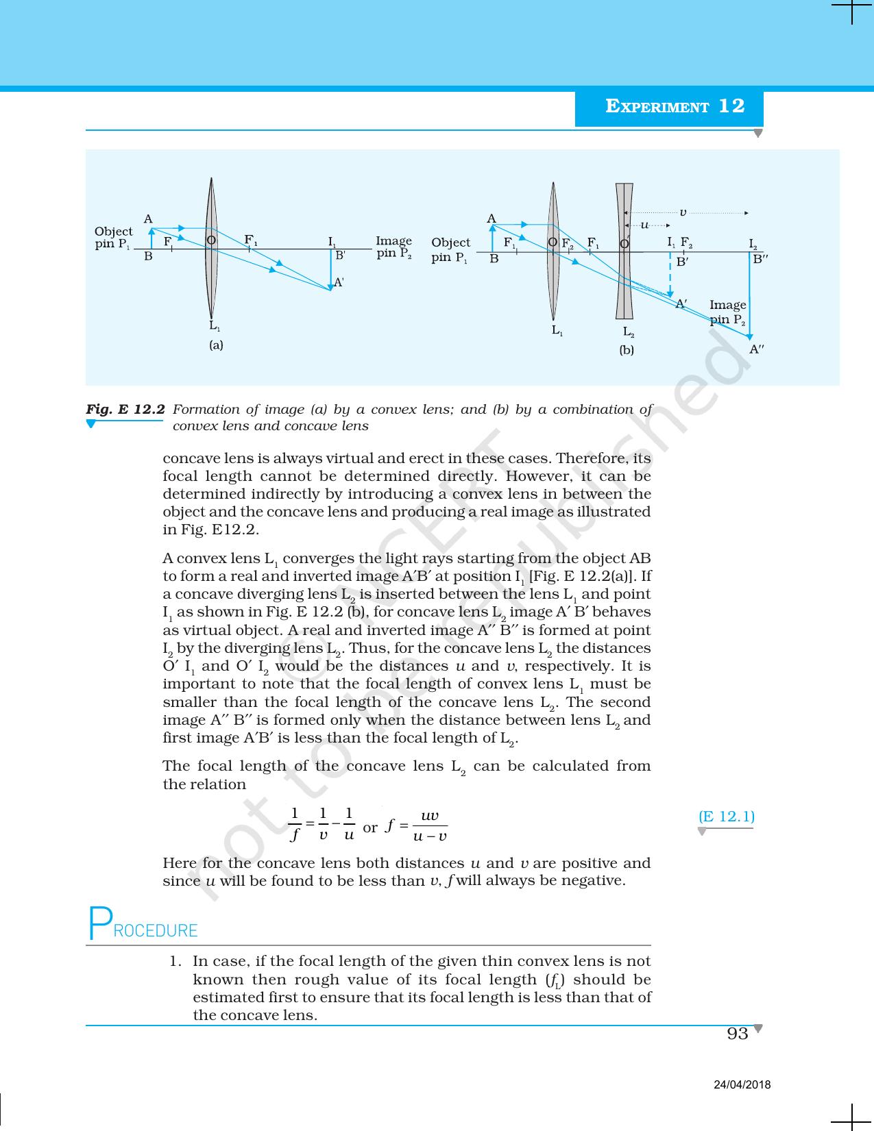 NCERT Laboratory Manuals for Class XII Physics - Experiment 11 to 13 - Page 8