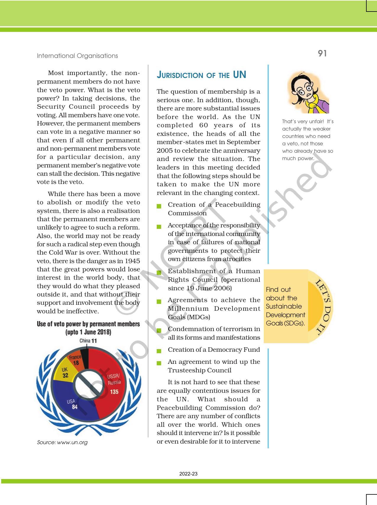NCERT Book for Class 12 Political Science Chapter 6 International Organisations - Page 11