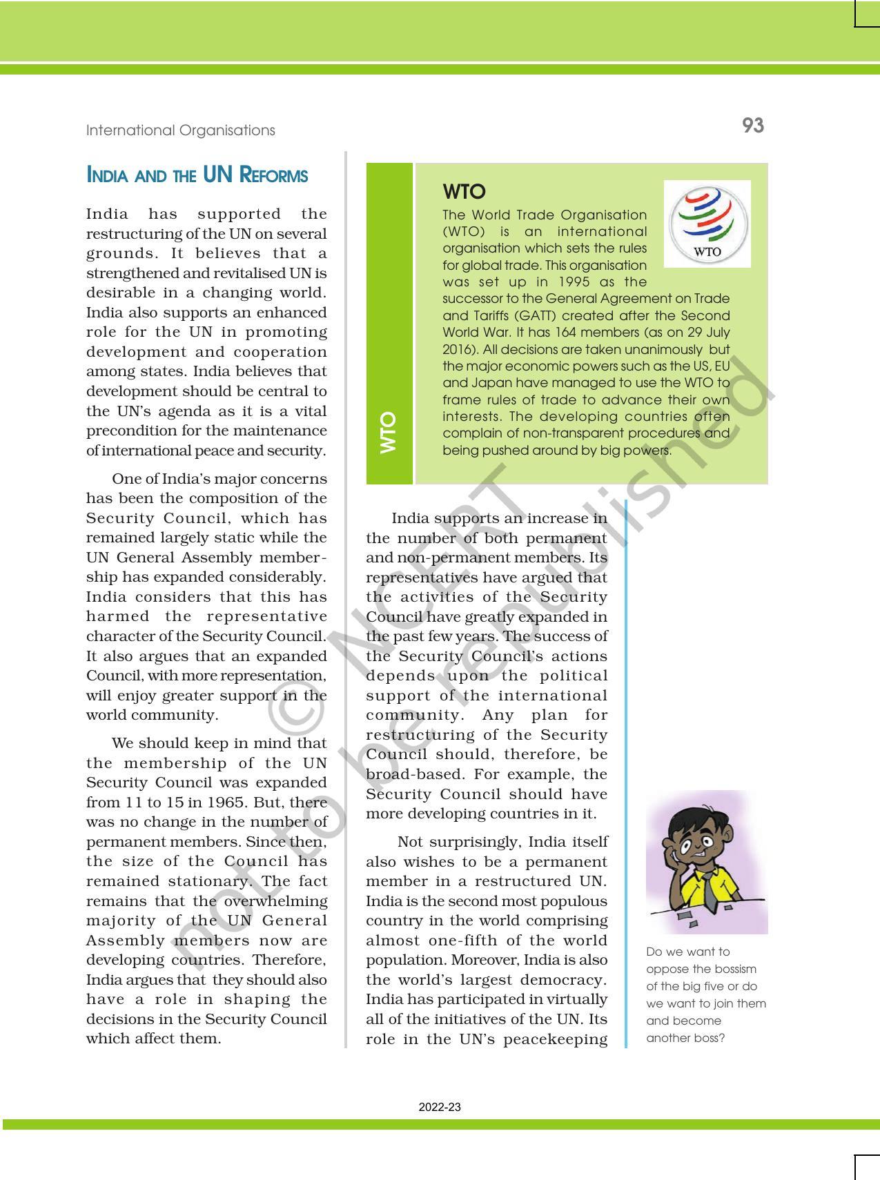 NCERT Book for Class 12 Political Science Chapter 6 International Organisations - Page 13