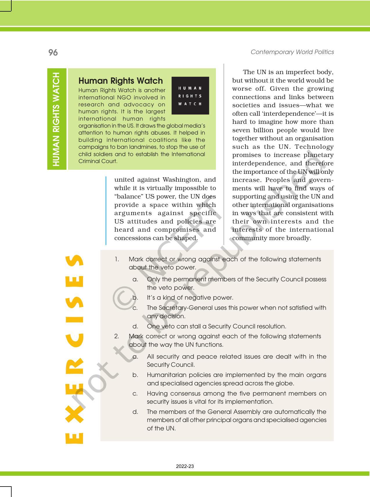 NCERT Book for Class 12 Political Science Chapter 6 International Organisations - Page 16