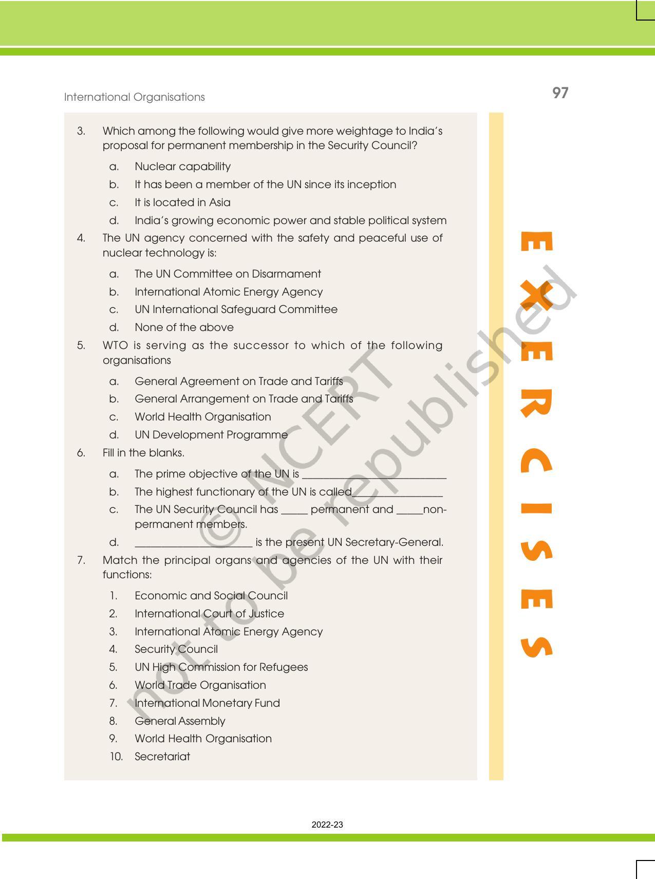 NCERT Book for Class 12 Political Science Chapter 6 International Organisations - Page 17